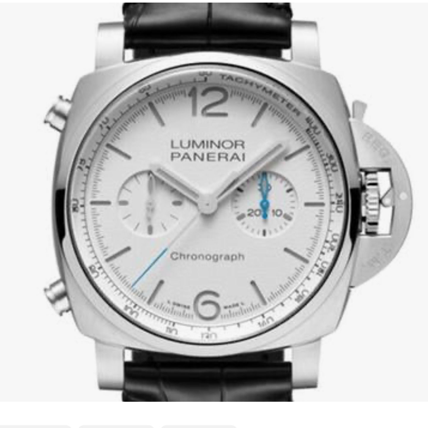 Panerai Luminor Chrono PAM01218 (2024) - White dial 44 mm Steel case (1/1)