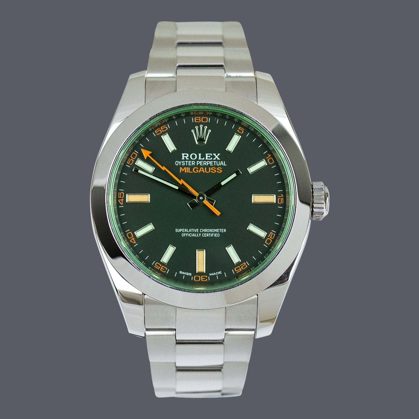 Rolex Milgauss 116400GV (2021) - Black dial 40 mm Steel case (1/1)