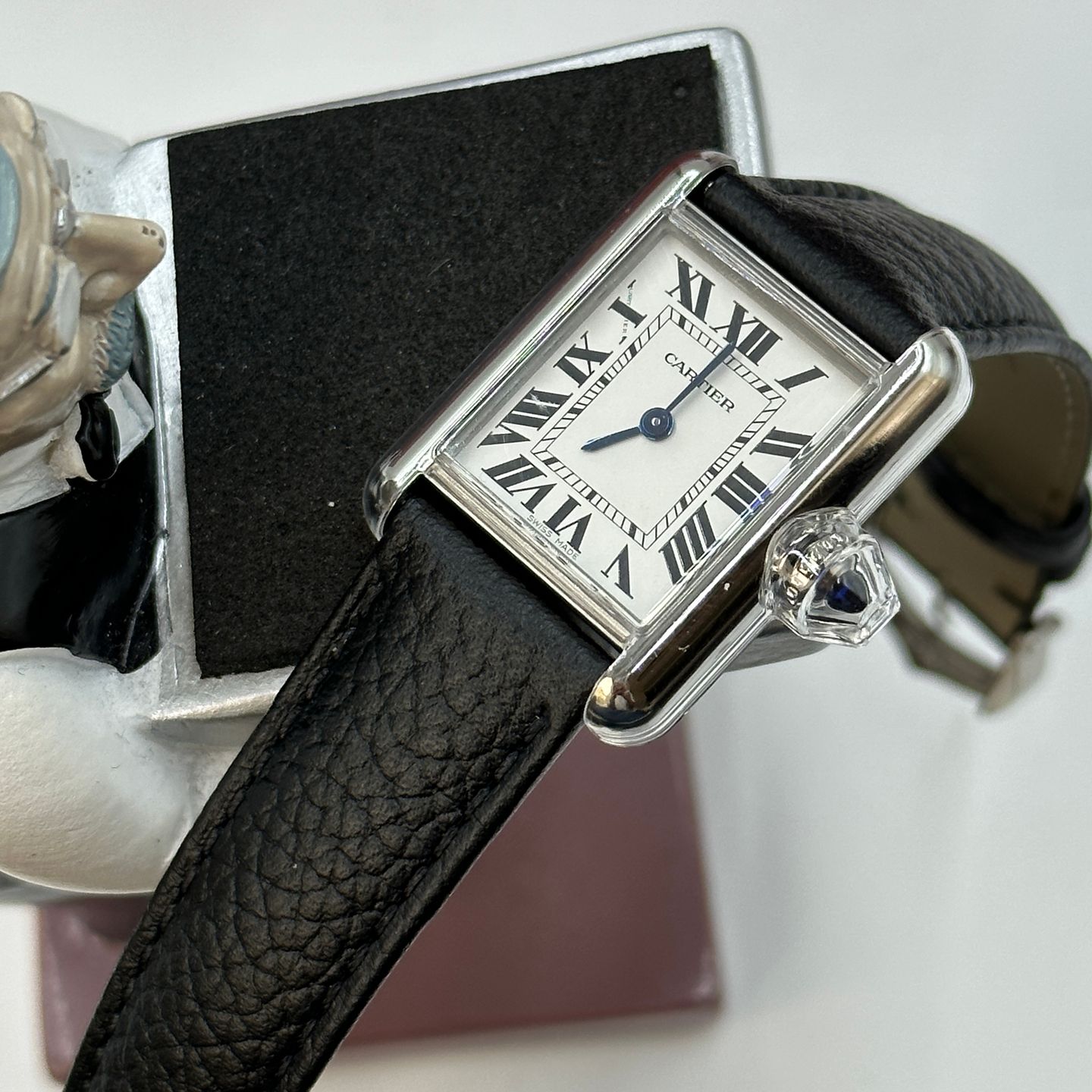 Cartier Tank WSTA0042 (2023) - Zilver wijzerplaat 30mm Staal (1/8)