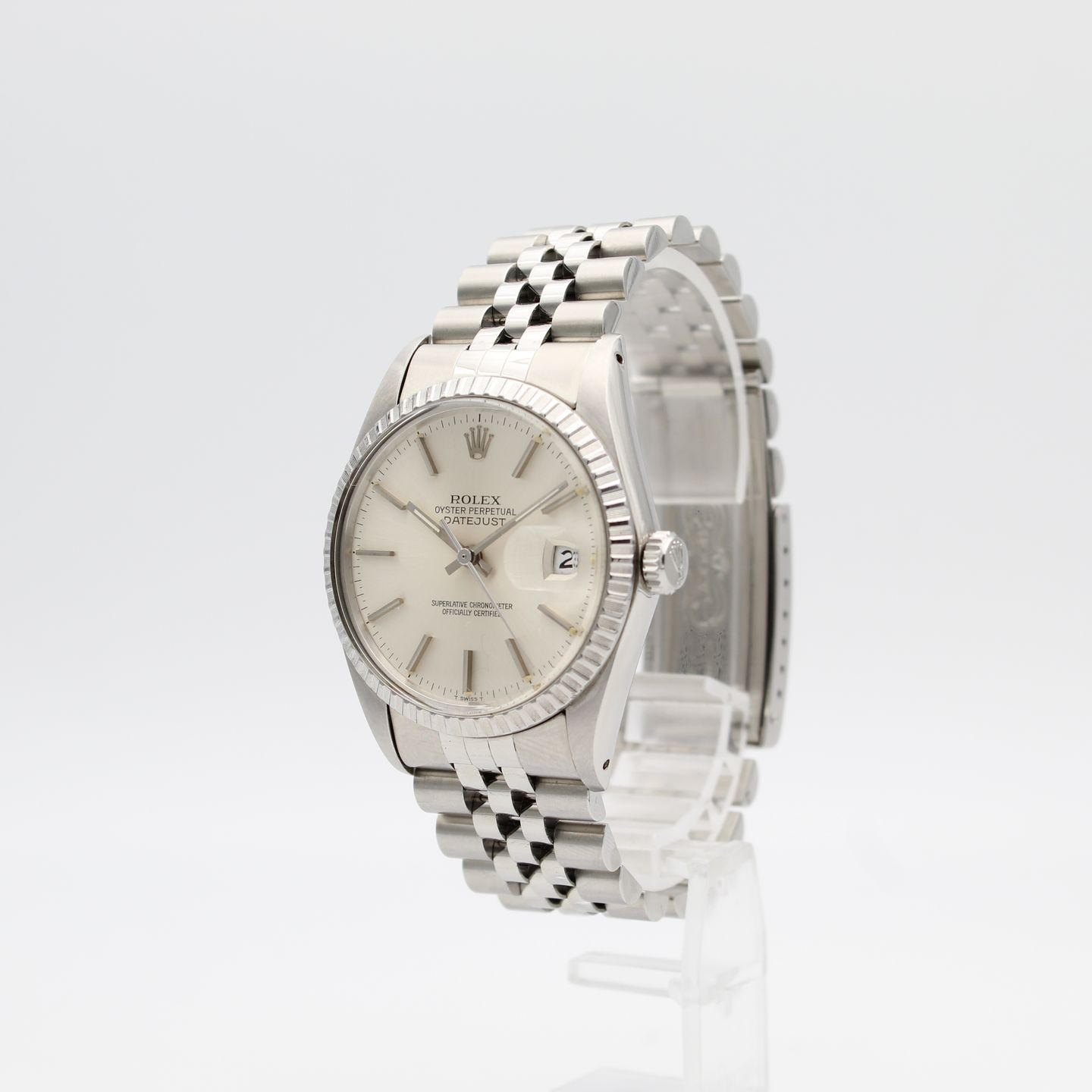 Rolex Datejust 36 16030 (1985) - Zilver wijzerplaat 36mm Staal (2/8)