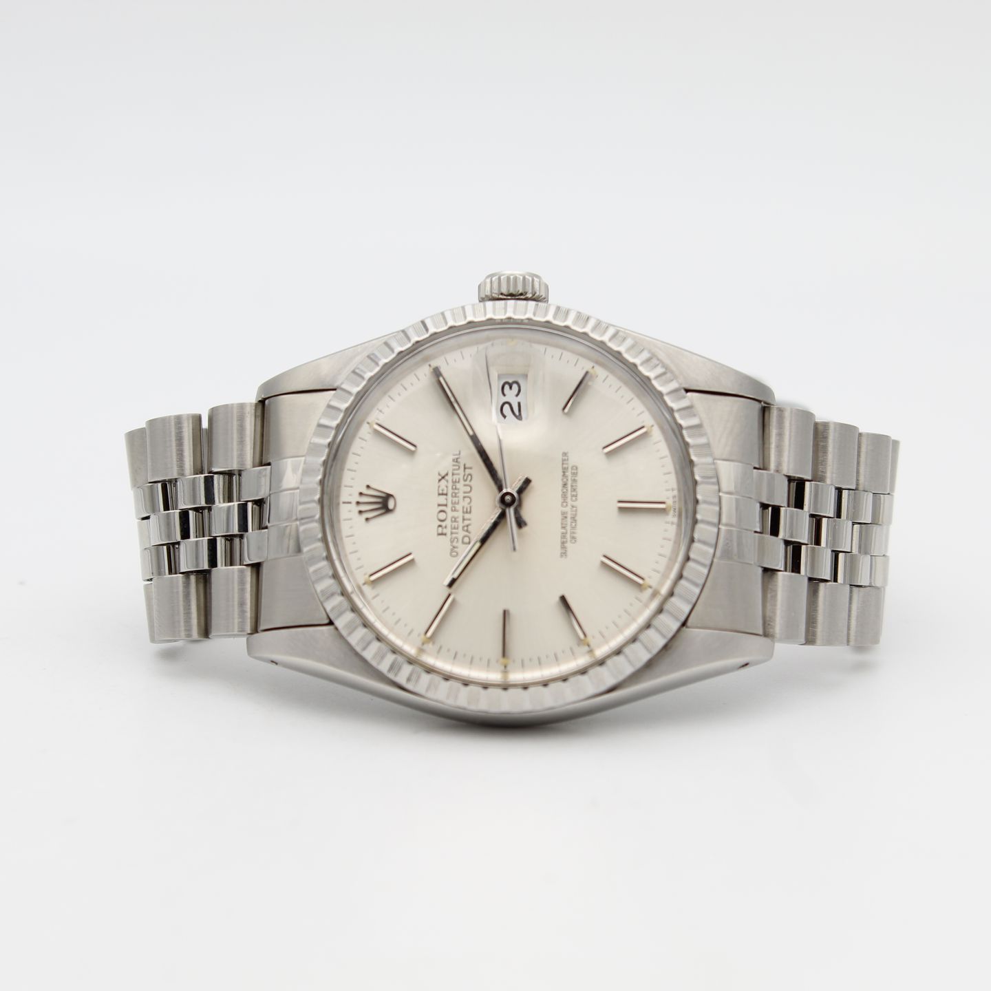 Rolex Datejust 36 16030 (1985) - Silver dial 36 mm Steel case (6/8)