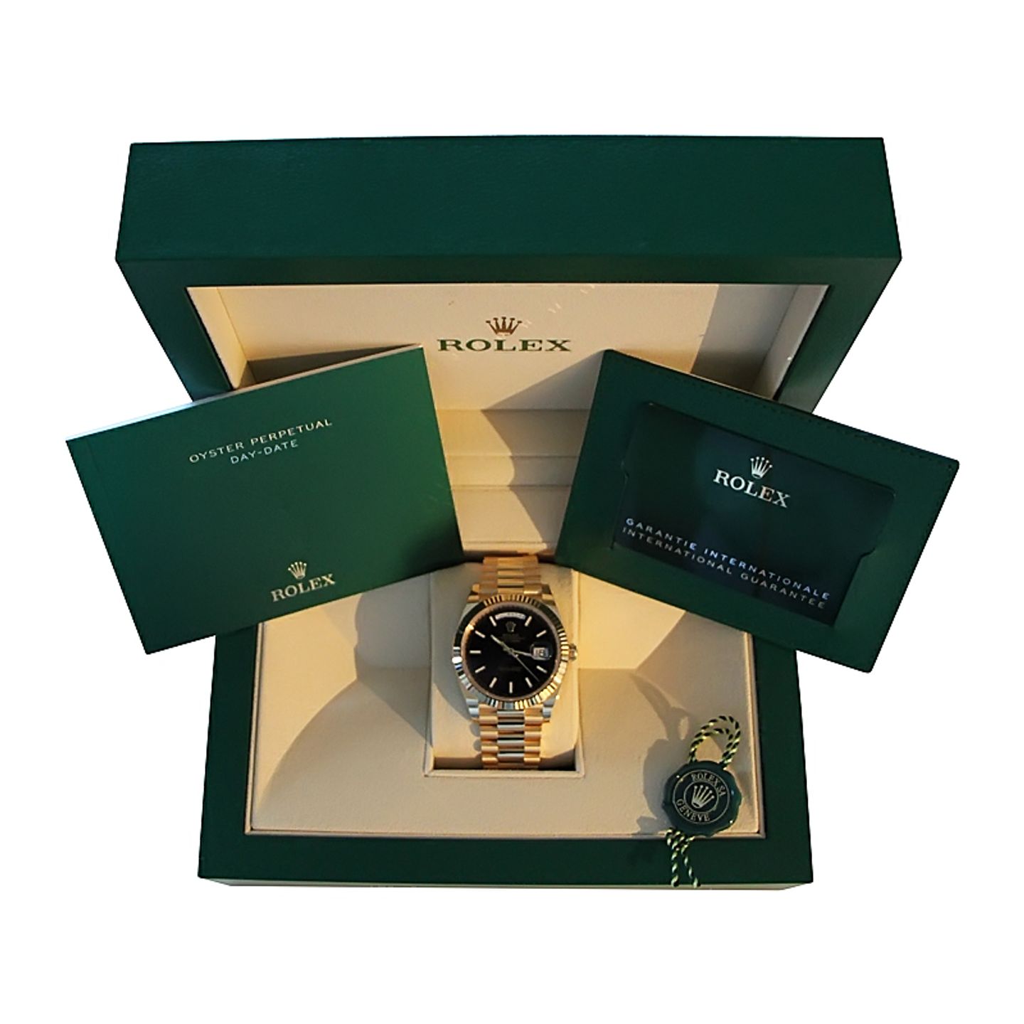 Rolex Day-Date 40 228238 (2024) - Black dial 40 mm Yellow Gold case (4/4)