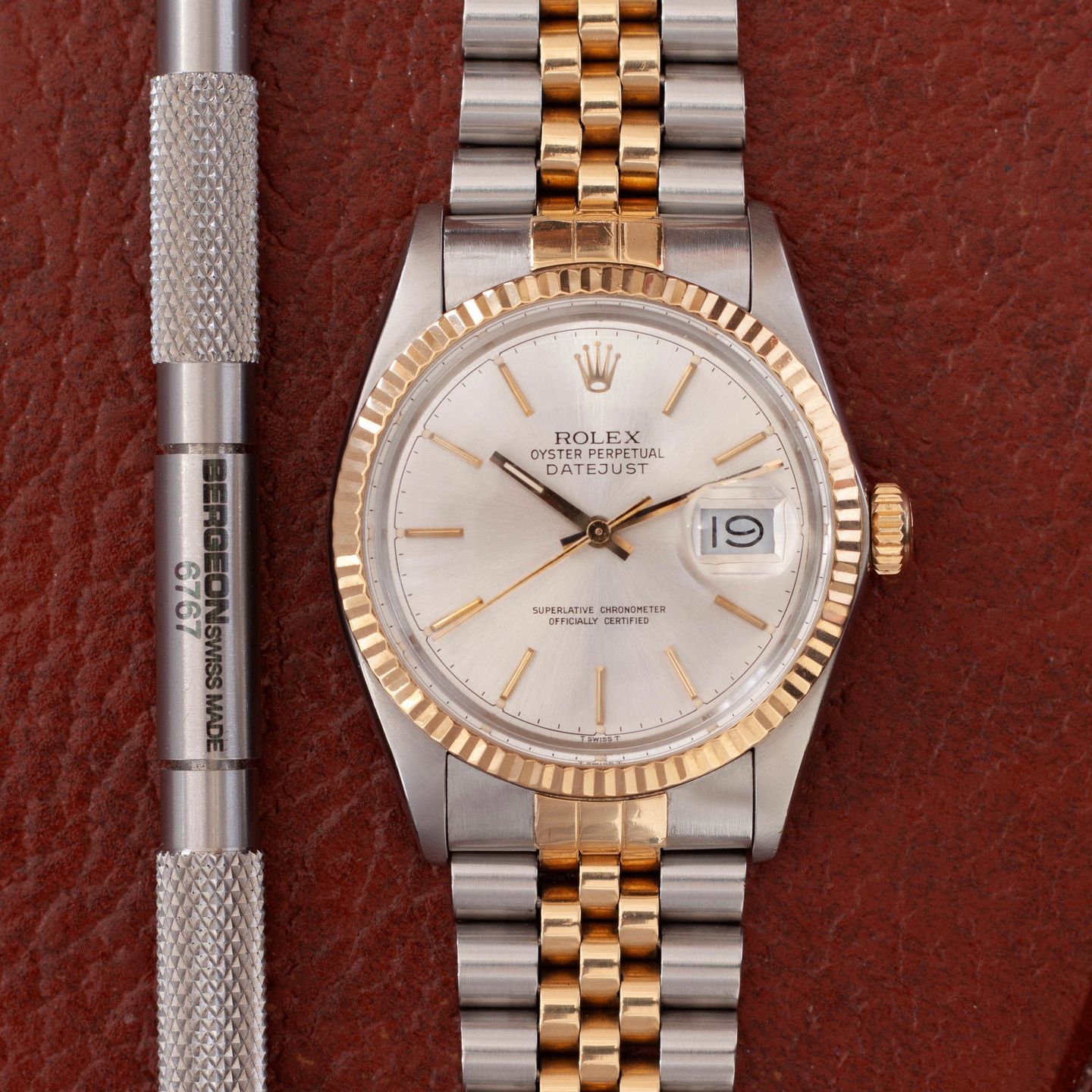 Rolex Datejust 36 16013 (1986) - Zilver wijzerplaat 36mm Staal (3/7)