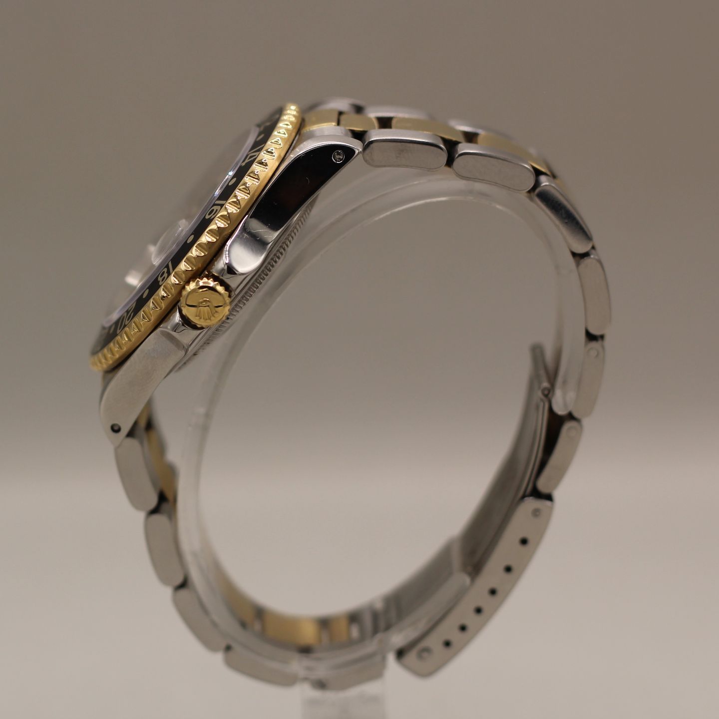 Rolex GMT-Master II 16713 (1989) - Black dial 40 mm Gold/Steel case (8/8)