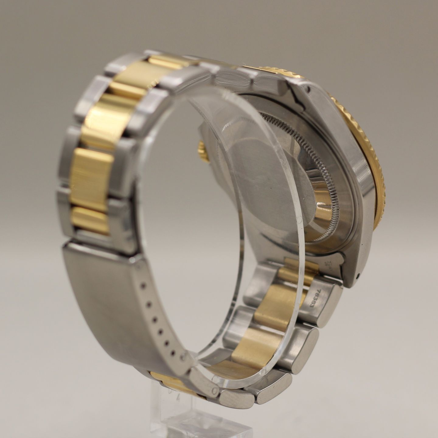 Rolex GMT-Master II 16713 (1989) - Black dial 40 mm Gold/Steel case (5/8)