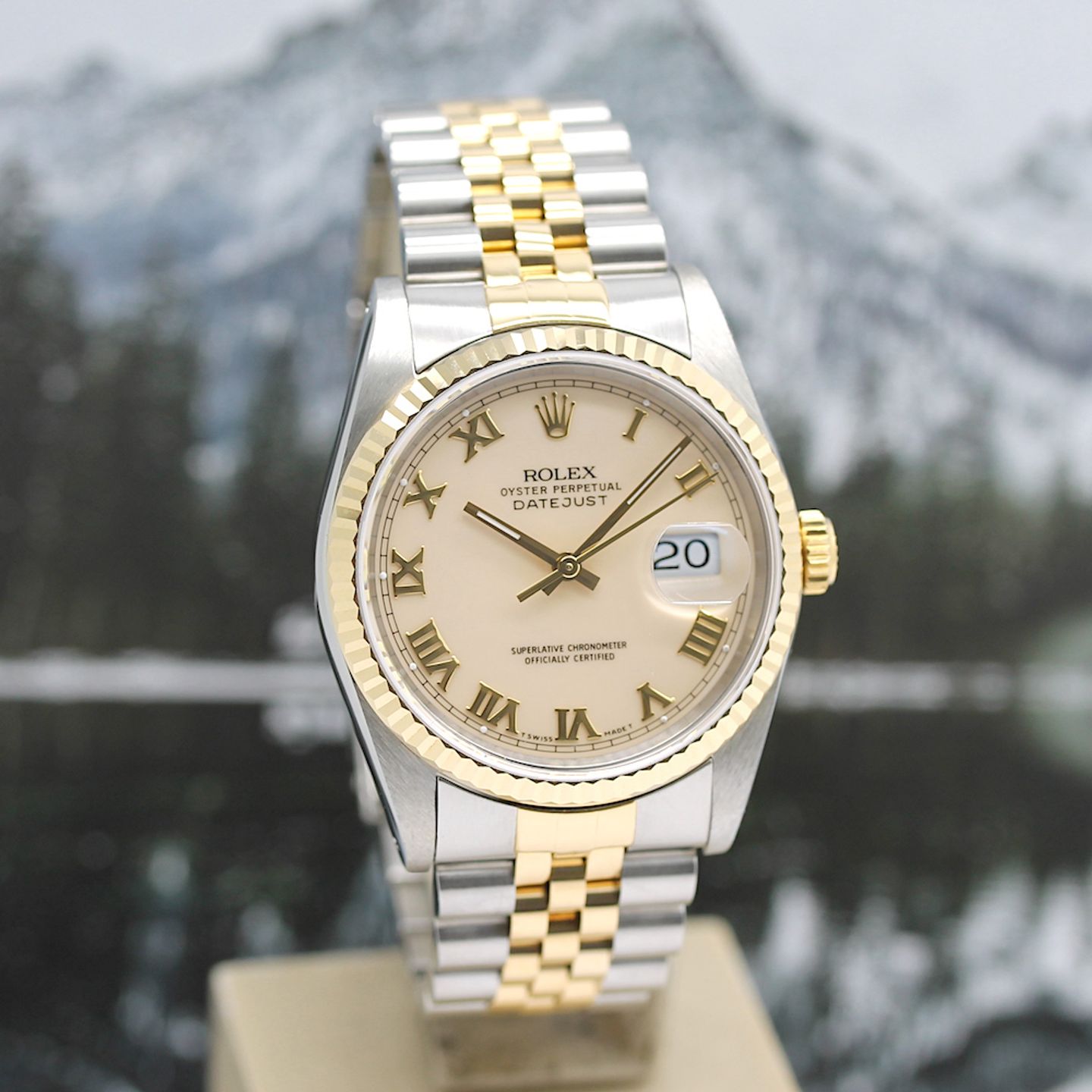 Rolex Datejust 36 16233 (1990) - Unknown dial 36 mm Gold/Steel case (7/8)