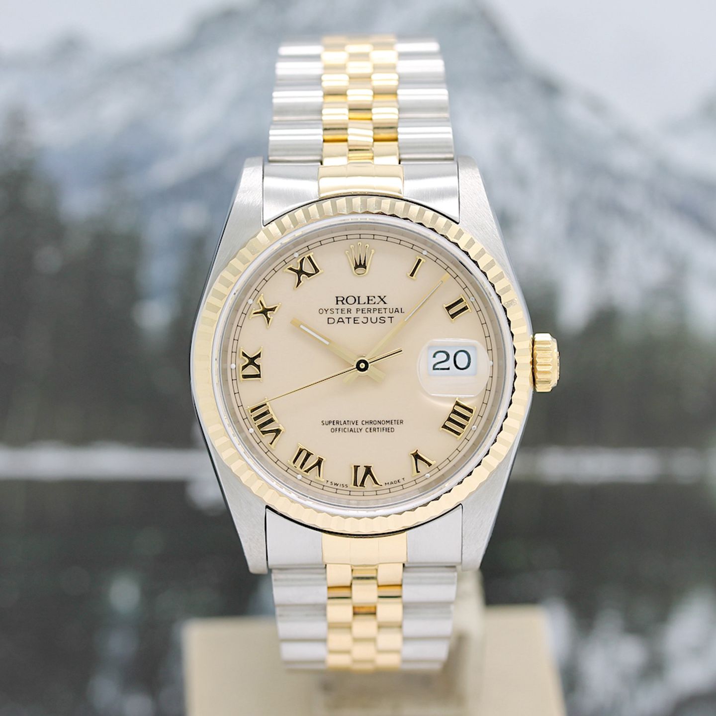 Rolex Datejust 36 16233 (1990) - Unknown dial 36 mm Gold/Steel case (4/8)