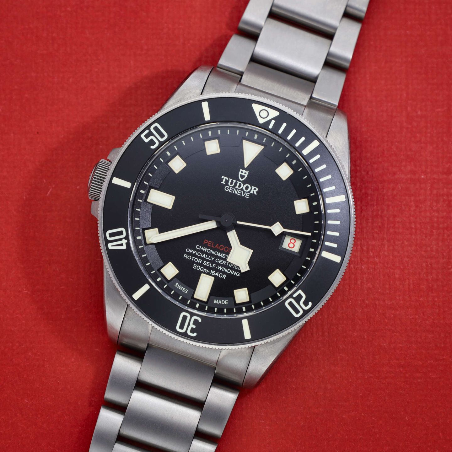 Tudor Pelagos 25610TNL (2018) - Black dial 42 mm Titanium case (1/8)