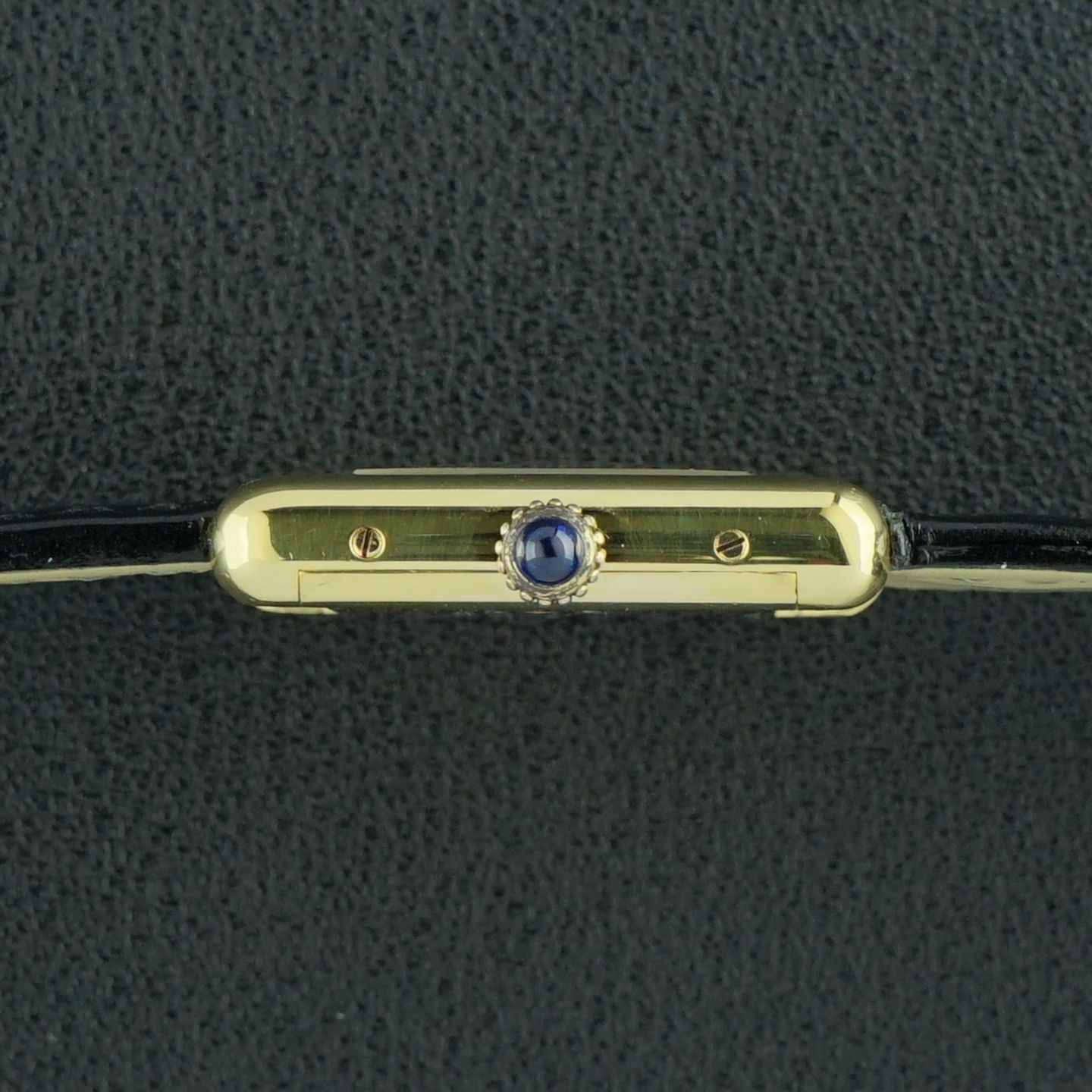 Cartier Tank Vermeil 5057001 (1985) - Blue dial 20 mm Silver case (4/8)