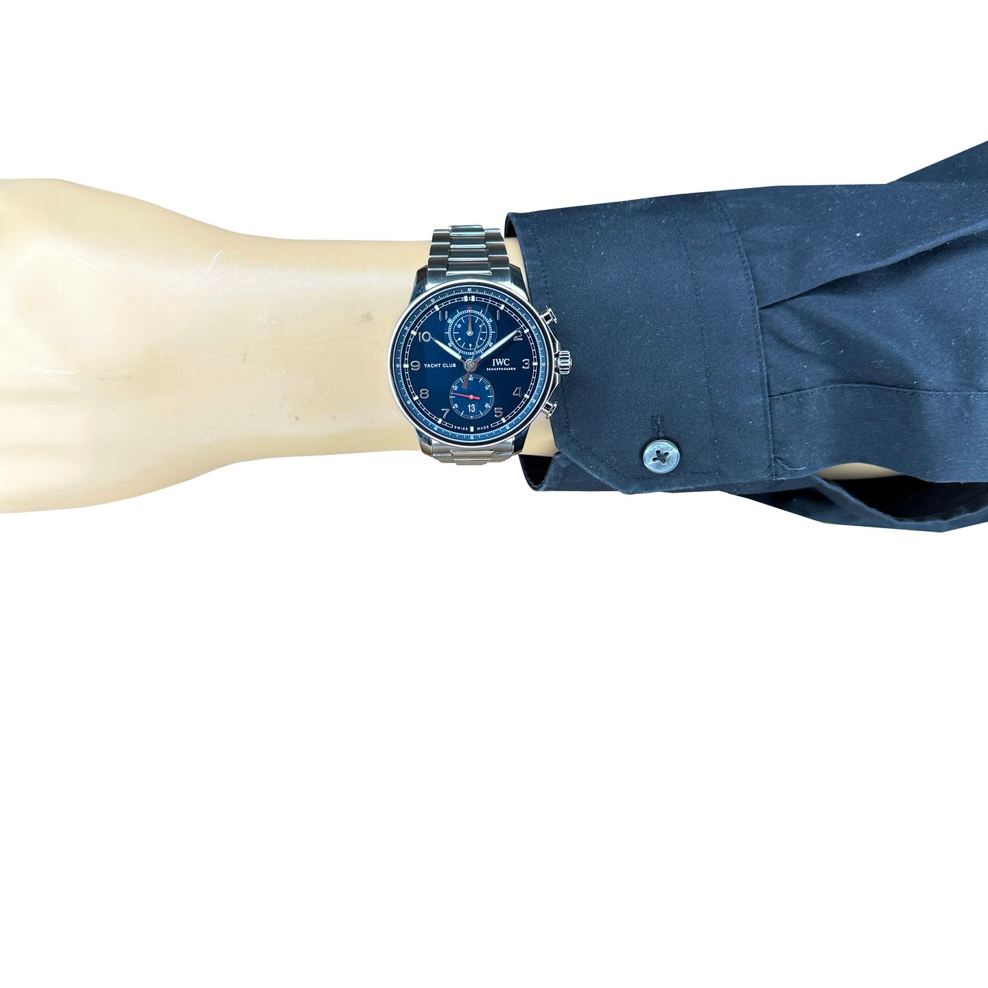 IWC Portuguese Yacht Club Chronograph IW390701 (2024) - Blauw wijzerplaat 45mm Staal (8/8)