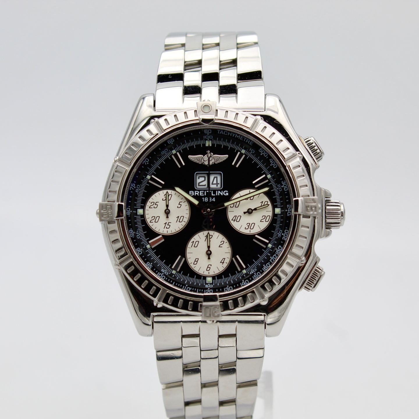 Breitling Crosswind Special A44355 (Unknown (random serial)) - Black dial 44 mm Steel case (1/8)