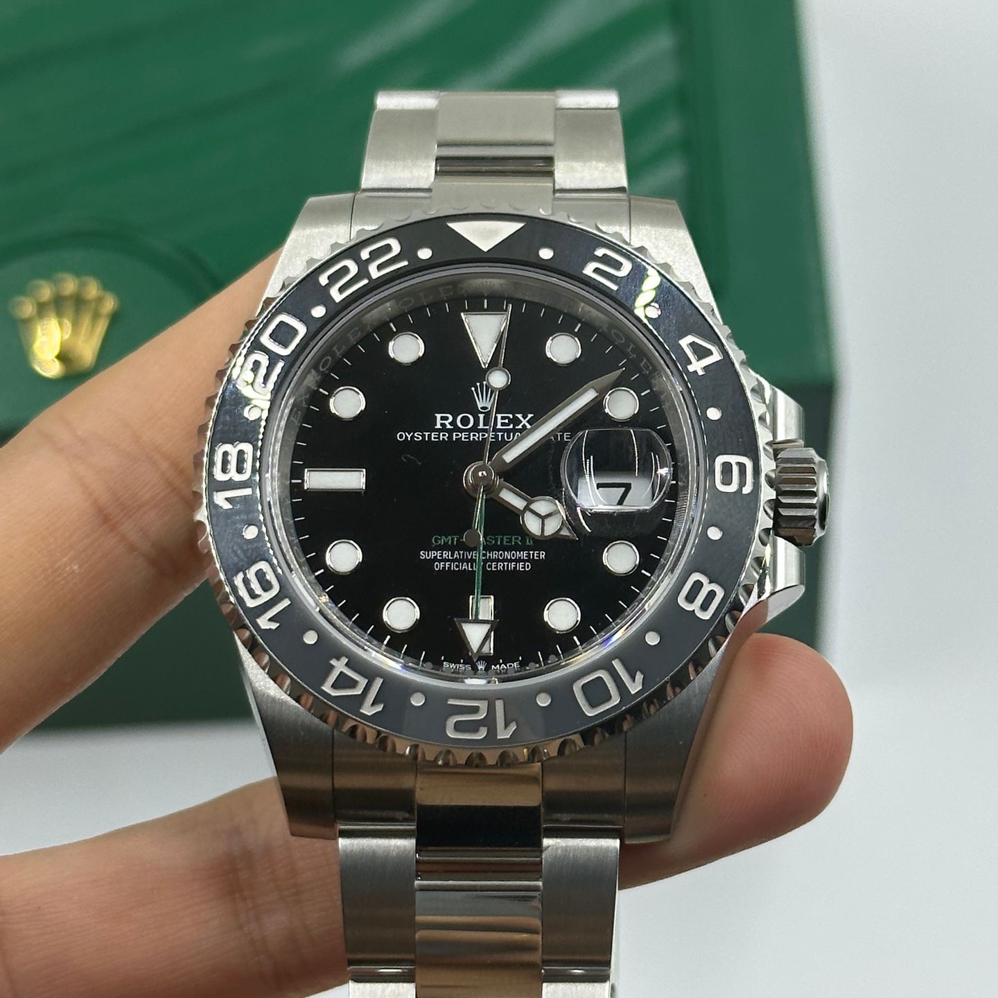 Rolex GMT-Master II 126710GRNR (2024) - Zwart wijzerplaat 40mm Staal (5/8)