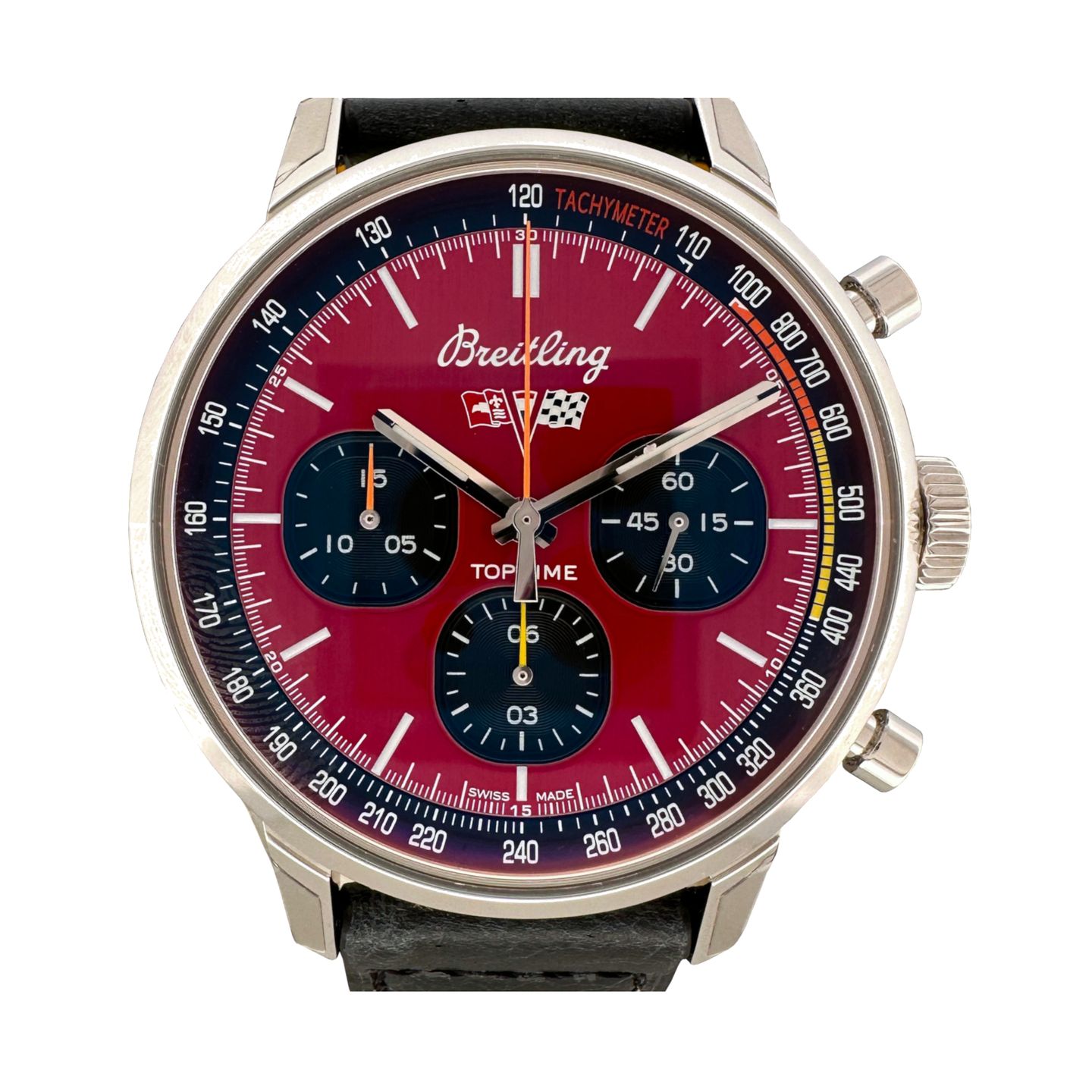 Breitling Top Time A25310241K1X1 (2023) - Rood wijzerplaat 42mm Staal (1/8)