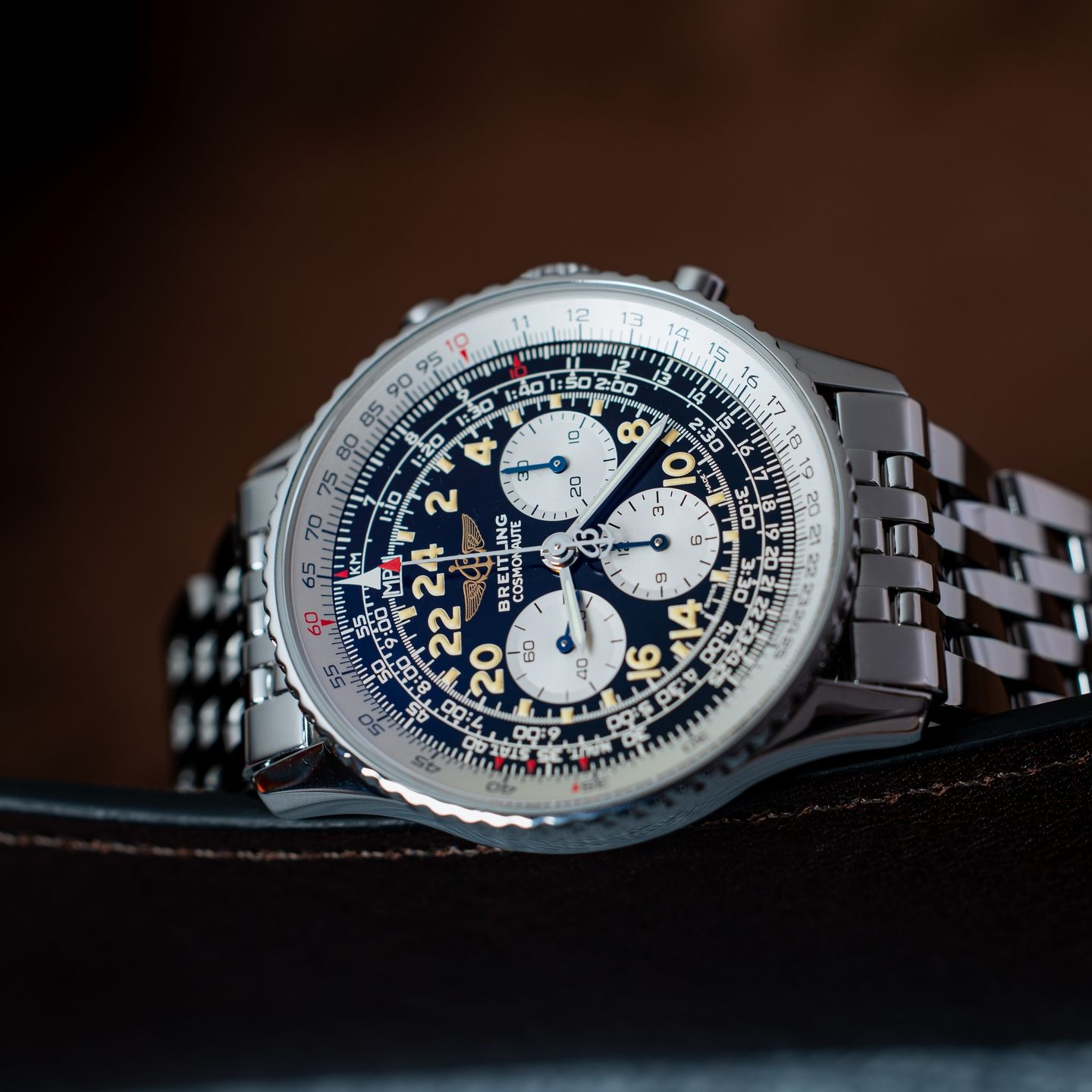 Breitling Navitimer Cosmonaute A12322 (2000) - Black dial 41 mm Steel case (1/6)