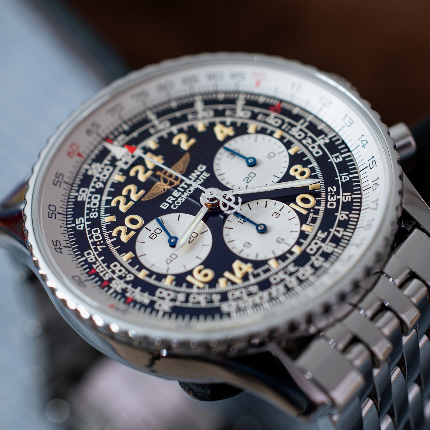 Breitling Navitimer Cosmonaute A12322 (2000) - Black dial 41 mm Steel case (5/6)