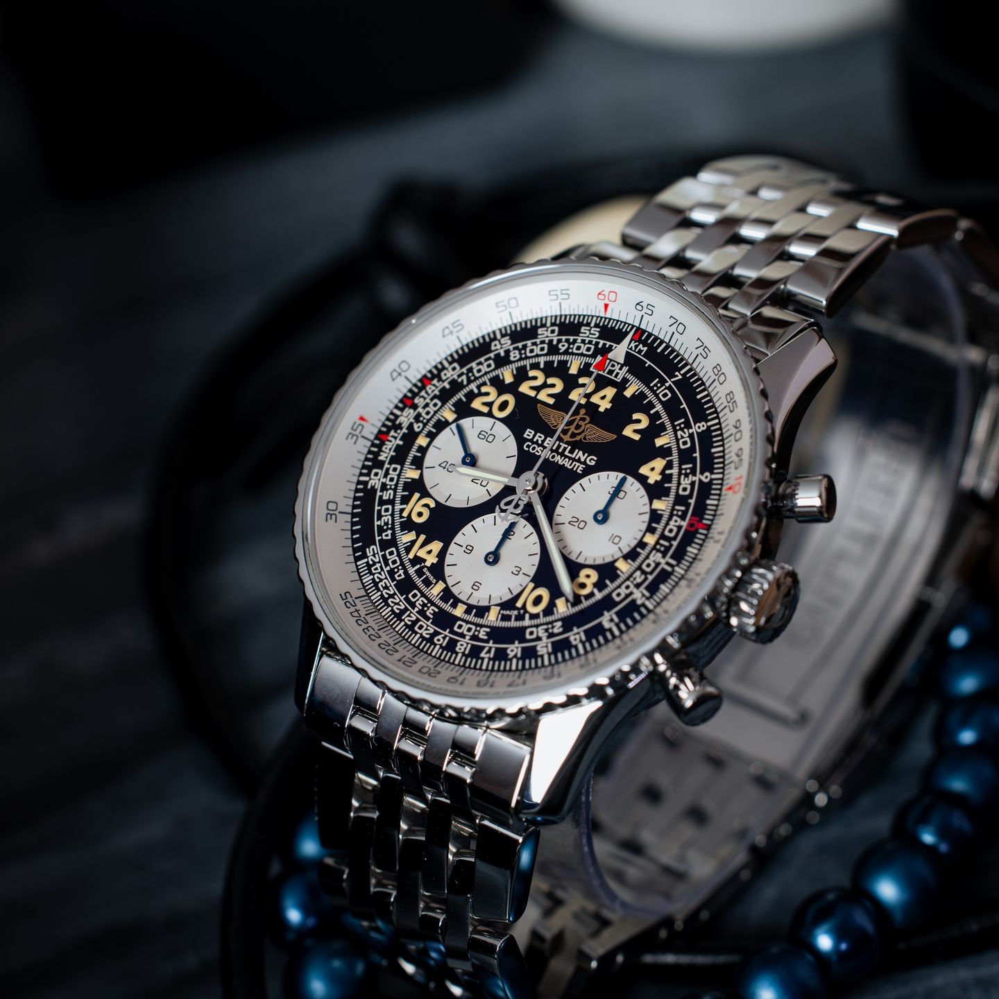 Breitling Navitimer Cosmonaute A12322 (2000) - Black dial 41 mm Steel case (3/6)