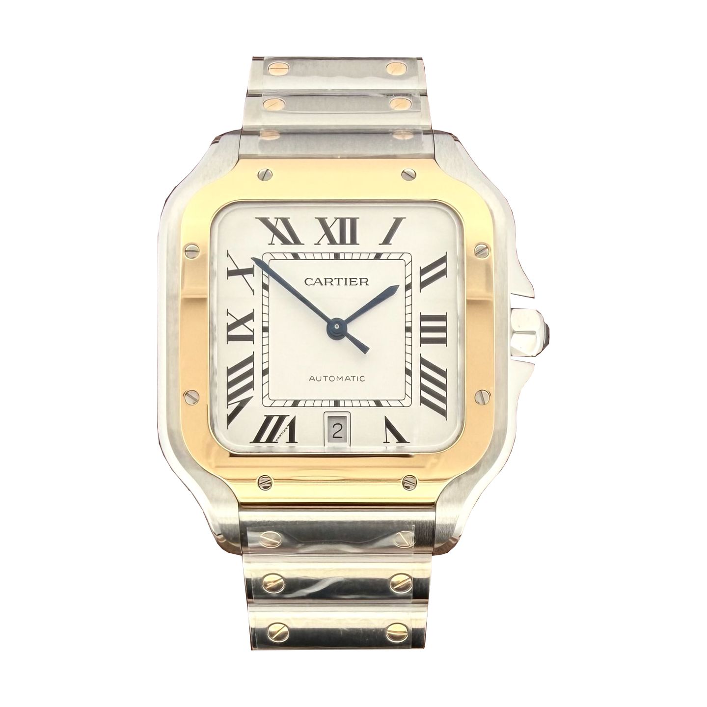 Cartier Santos W2SA0009 (2026) - Zilver wijzerplaat 40mm Staal (1/1)