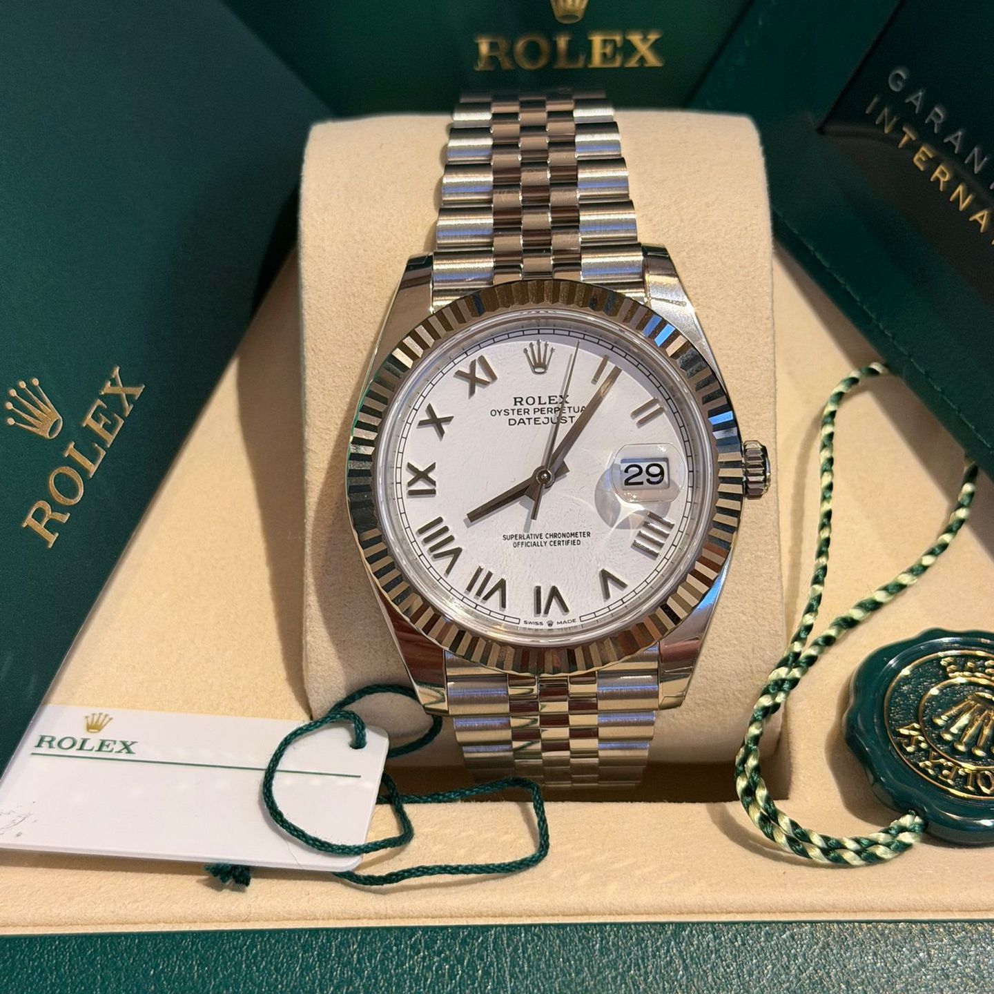 Rolex Datejust 41 126334 (2026) - Wit wijzerplaat 41mm Staal (6/8)