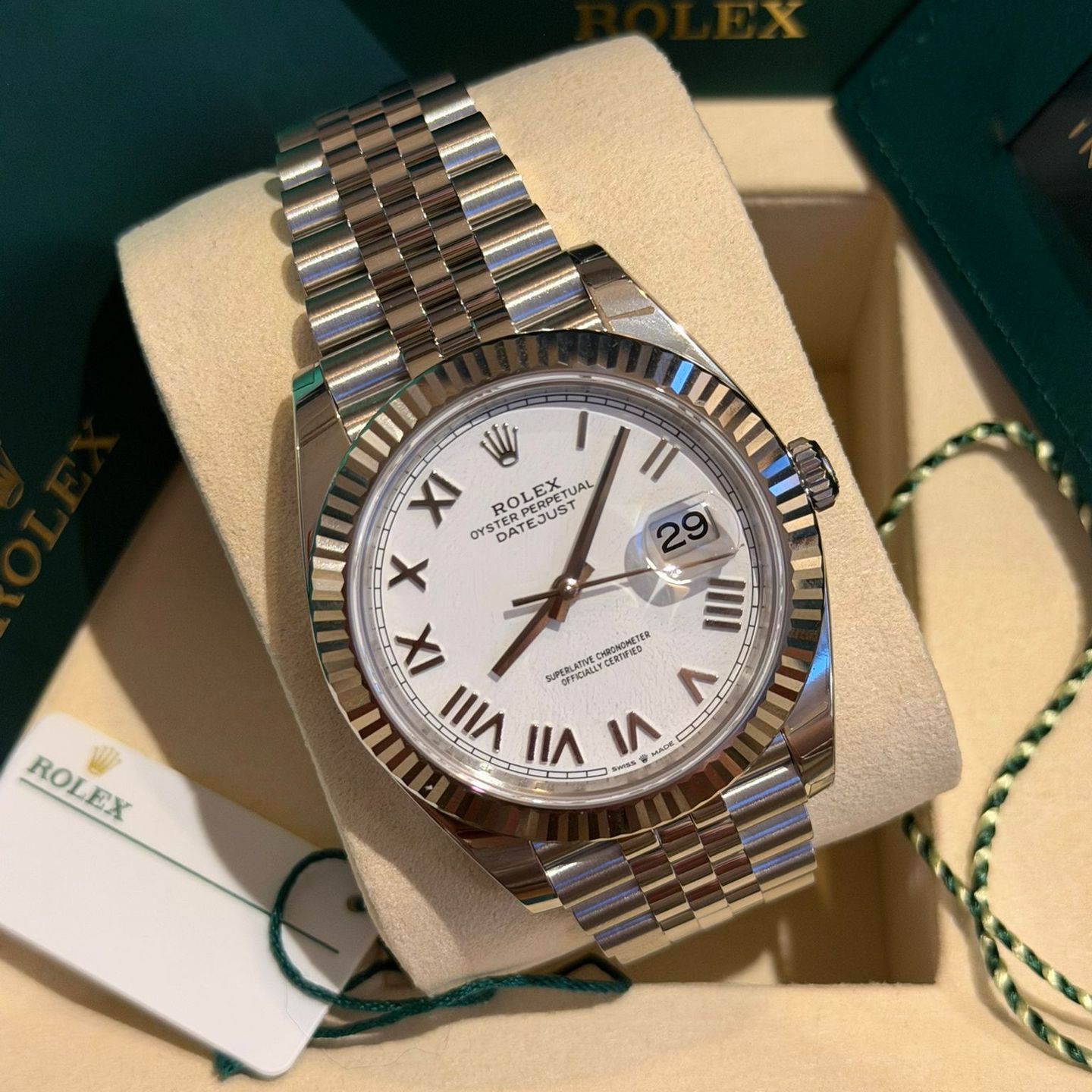 Rolex Datejust 41 126334 (2026) - Wit wijzerplaat 41mm Staal (5/8)