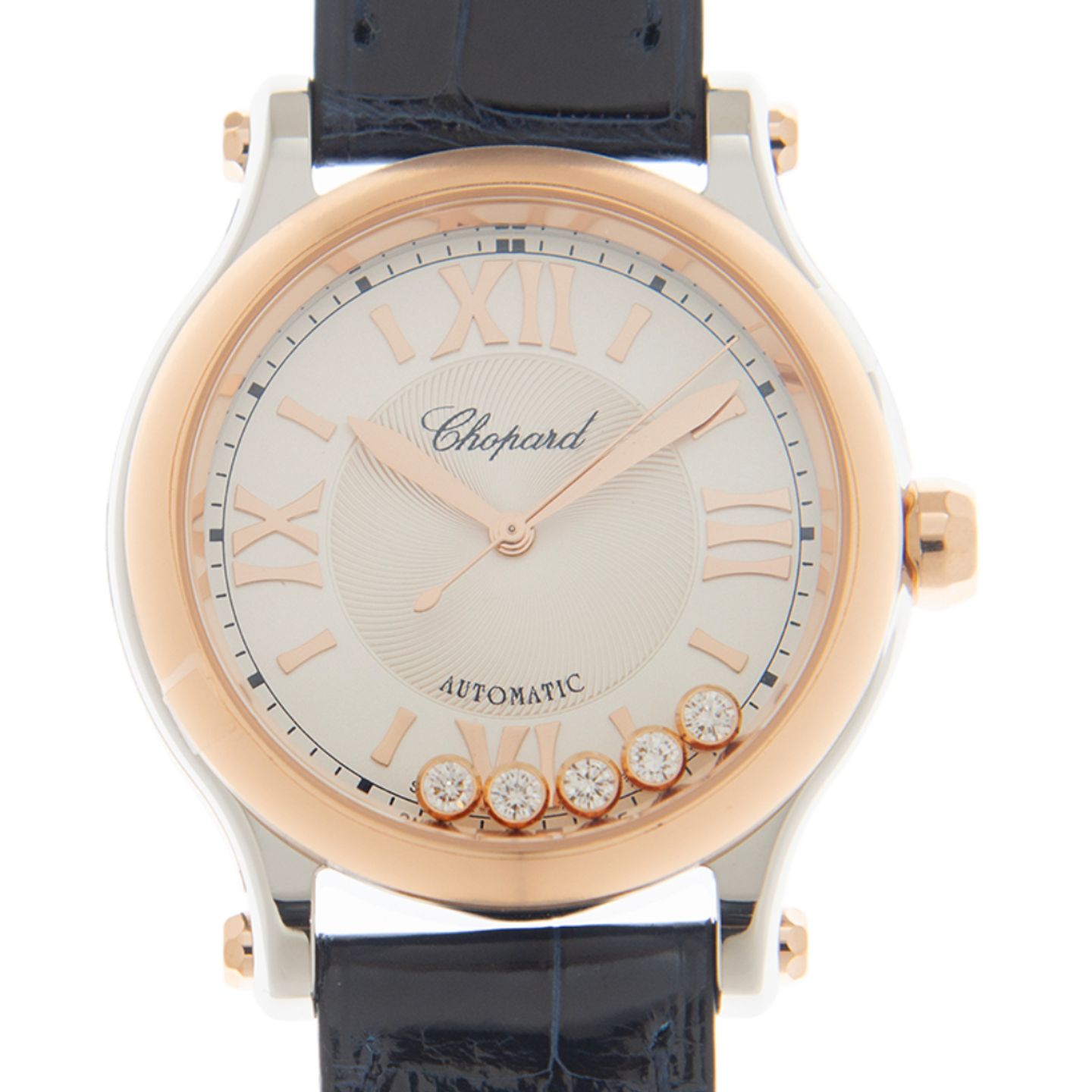 Chopard Happy Sport 278608-6001 (2021) - Silver dial 33 mm Rose Gold case (1/1)