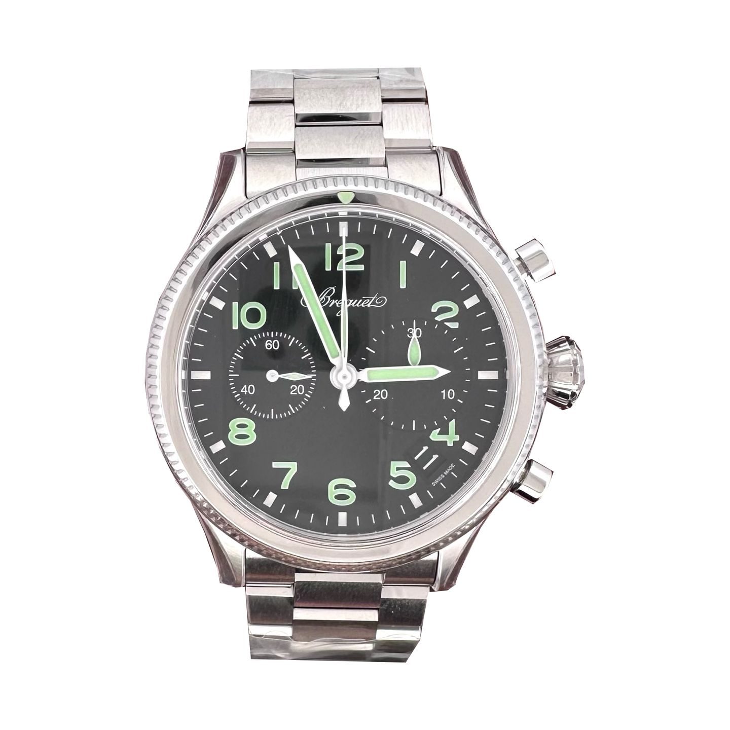 Breguet Type XX - XXI - XXII 2067ST/92/SW0 (2025) - Zwart wijzerplaat 42mm Staal (1/1)