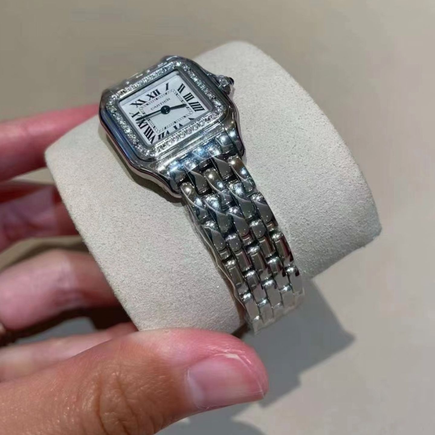 Cartier Panthère W4PN0007 (2024) - Zilver wijzerplaat 30mm Staal (2/3)