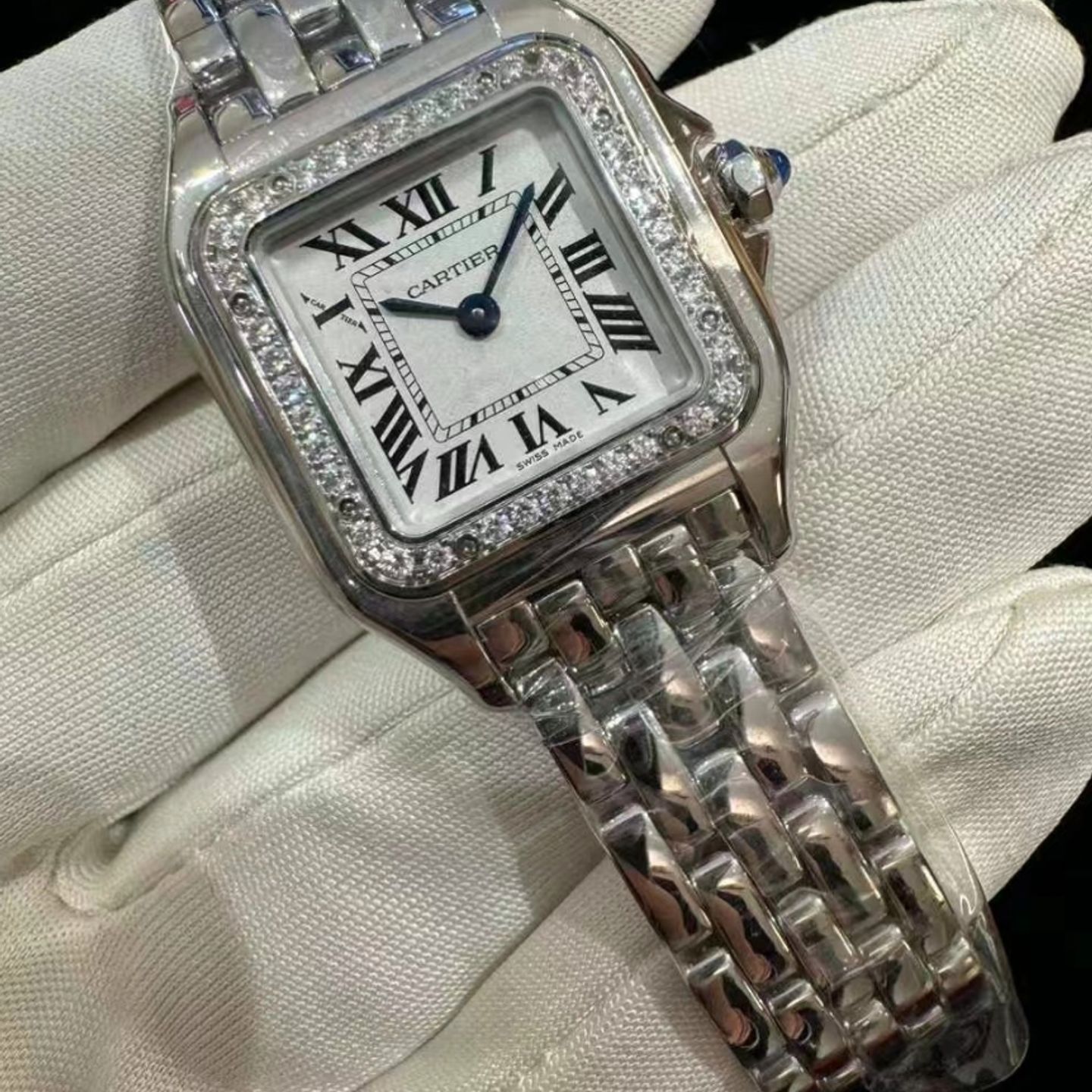 Cartier Panthère W4PN0007 (2024) - Zilver wijzerplaat 30mm Staal (3/3)