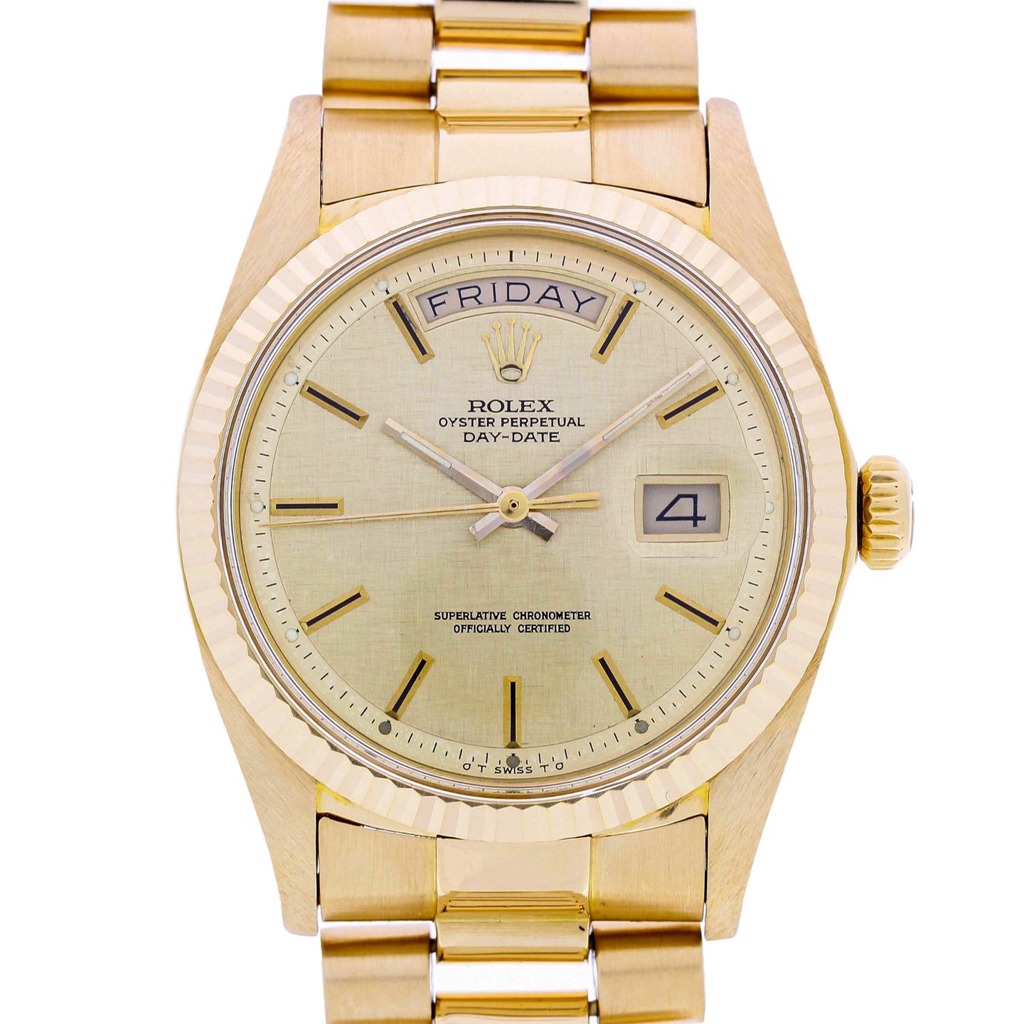 Rolex Day-Date 1803 (1973) - Gold dial 36 mm Yellow Gold case (1/8)