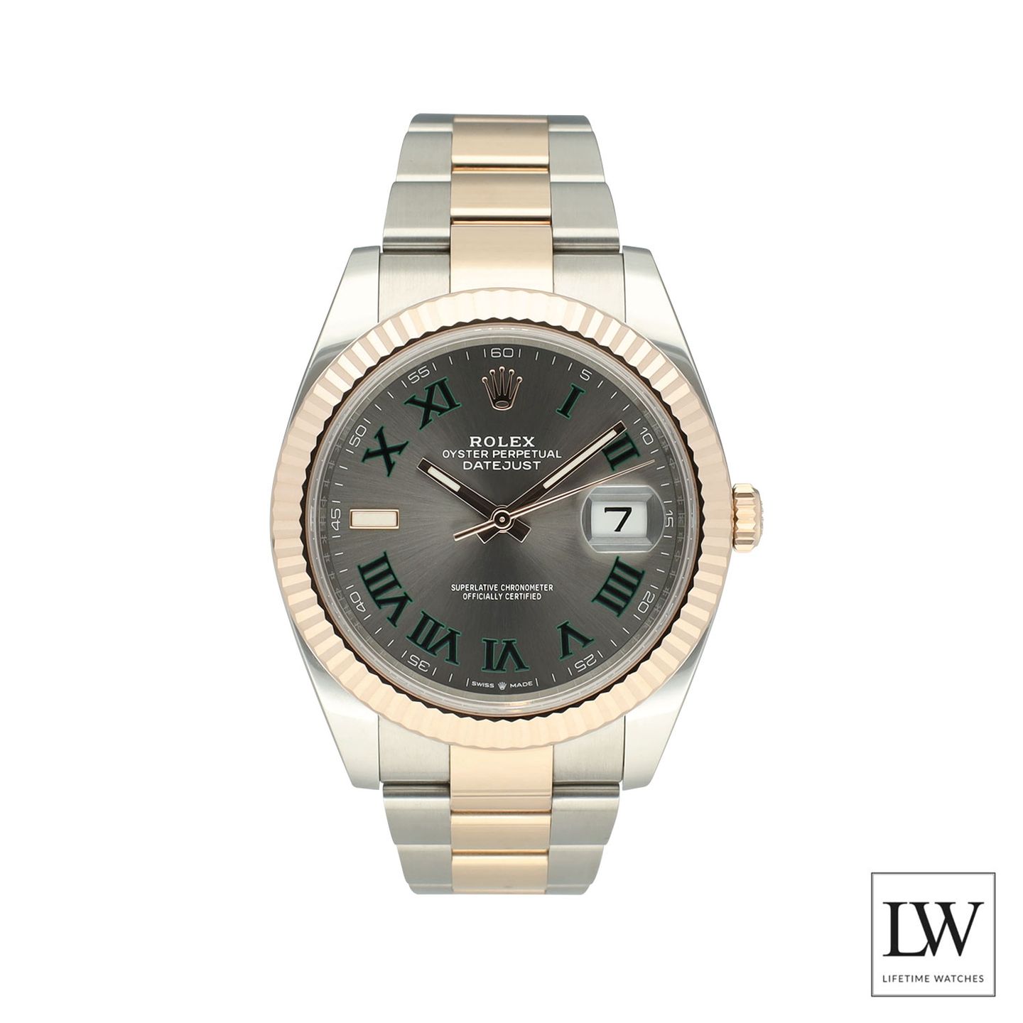 Rolex Datejust 41 126331 (2023) - Grey dial 41 mm Gold/Steel case (3/8)