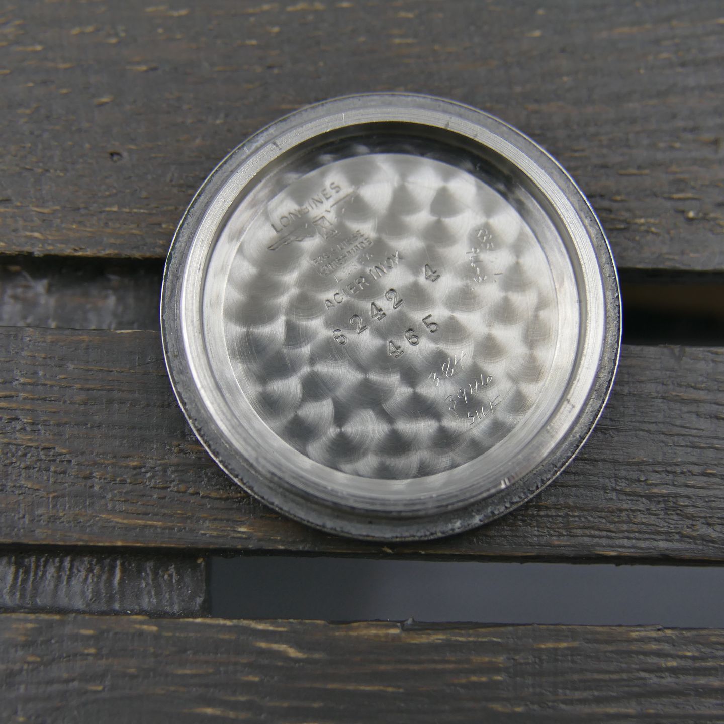 Longines Vintage 50's SS vintage Longines military Sei Tacche 6242 4 Tropical Dial Cal.23Z RARE - (6/8)