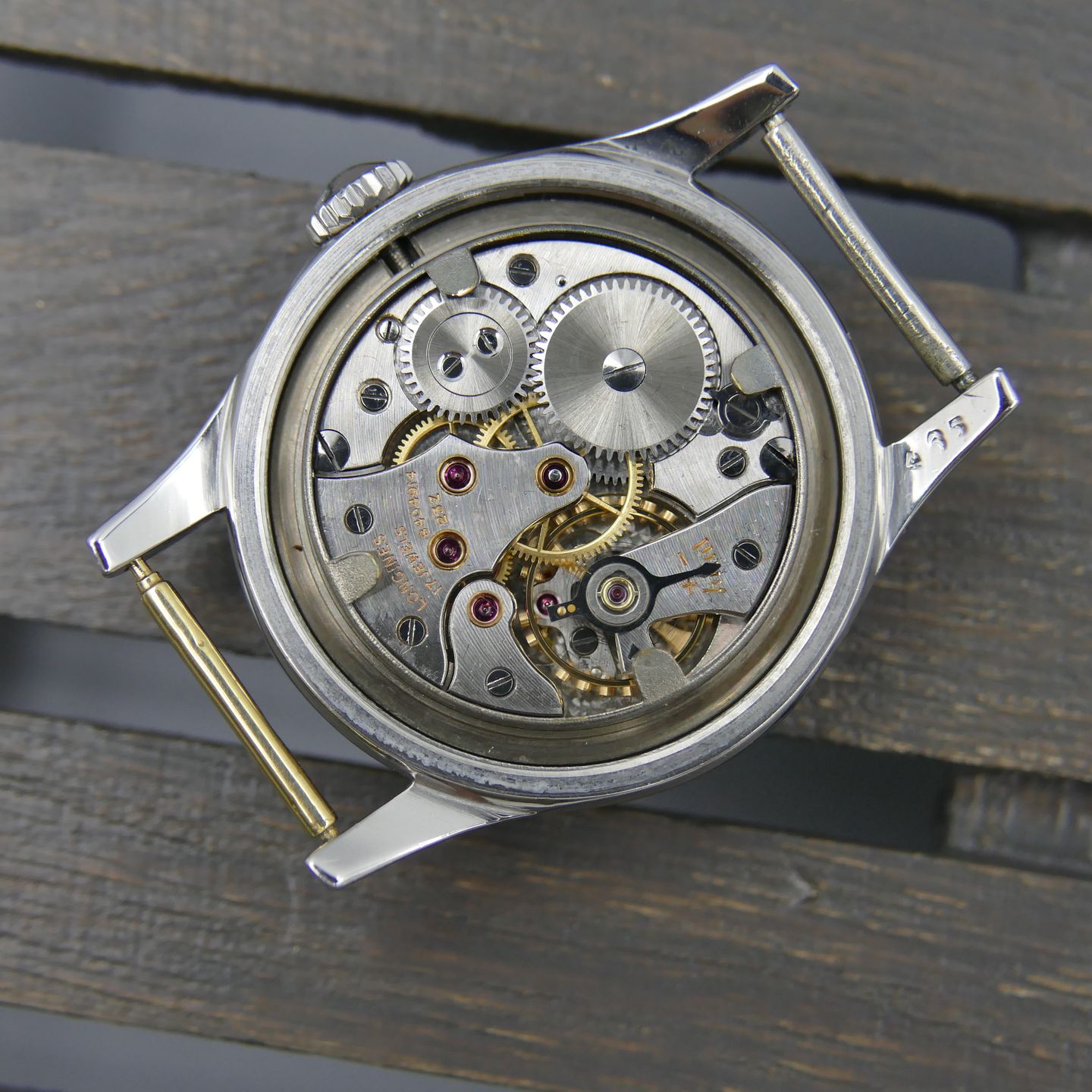 Longines Vintage 50's SS vintage Longines military Sei Tacche 6242 4 Tropical Dial Cal.23Z RARE - (7/8)