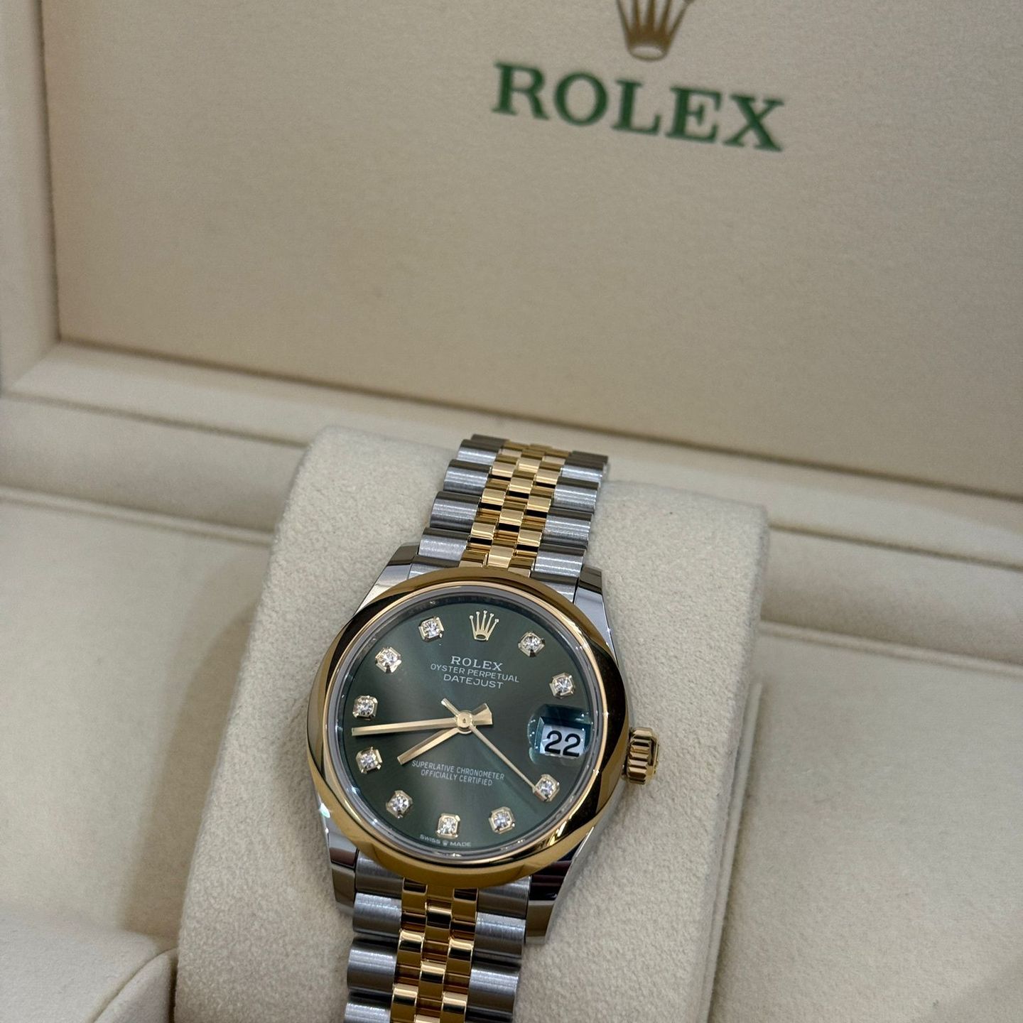 Rolex Datejust 31 278243 (2025) - Groen wijzerplaat 31mm Staal (6/8)