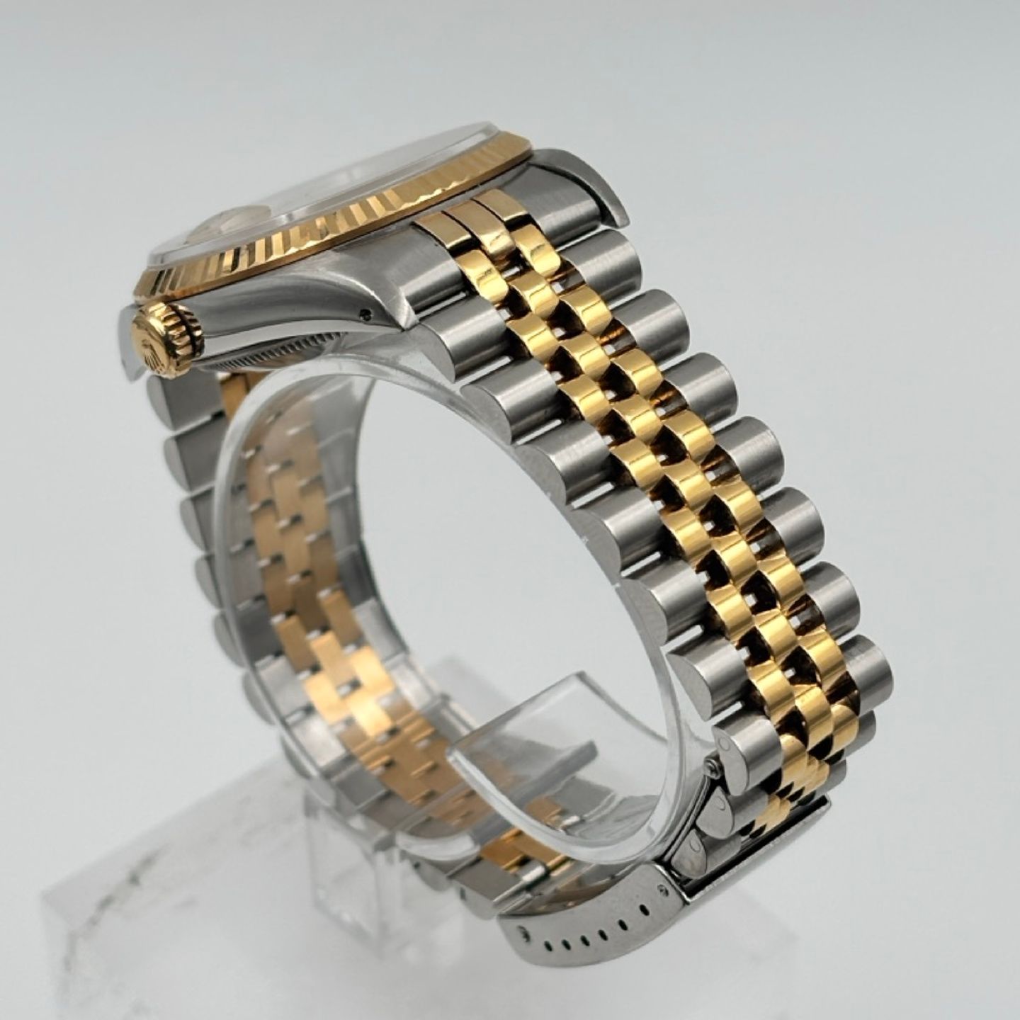 Rolex Datejust 36 16233 (1997) - Champagne dial 36 mm Gold/Steel case (5/8)