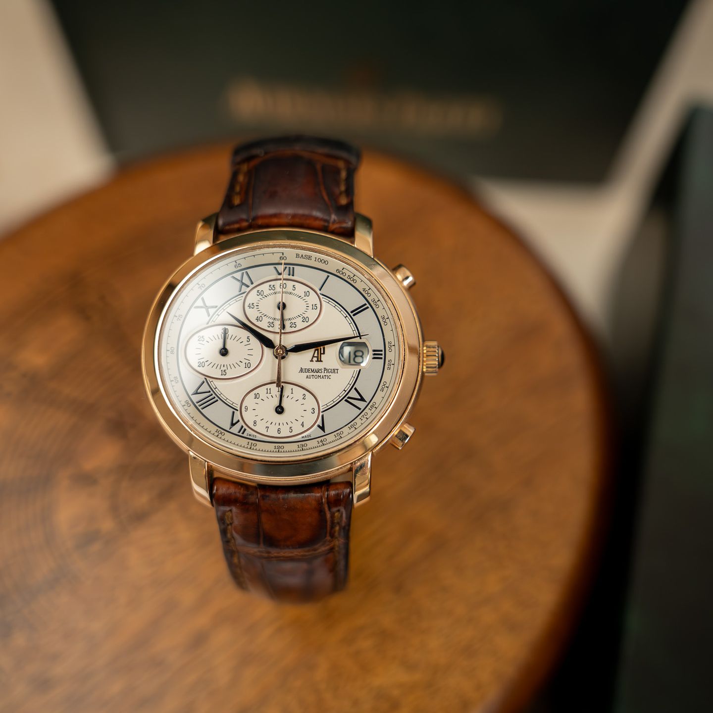 Audemars Piguet Millenary 25822OR/O/3002/01 (2002) - Grey dial 41 mm Rose Gold case (1/8)