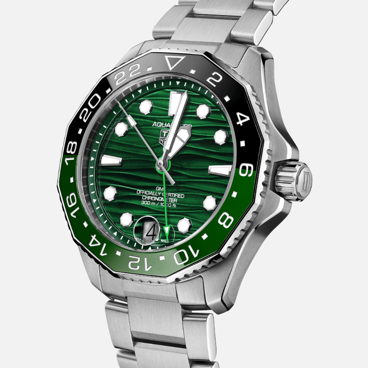 TAG Heuer Aquaracer 300M WBP5115.BA0013 (2024) - Groen wijzerplaat 42mm Staal (1/1)