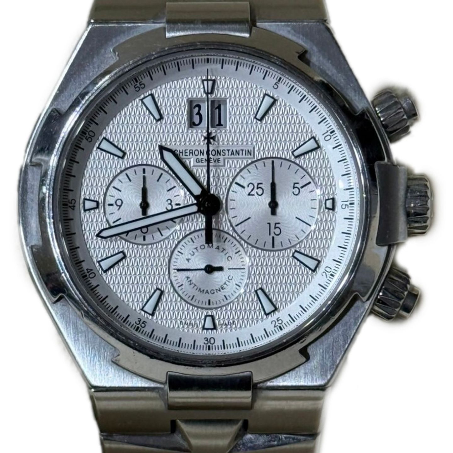 Vacheron Constantin Overseas Chronograph 49150/B01A-9095 (2009) - Silver dial 43 mm Steel case (1/1)