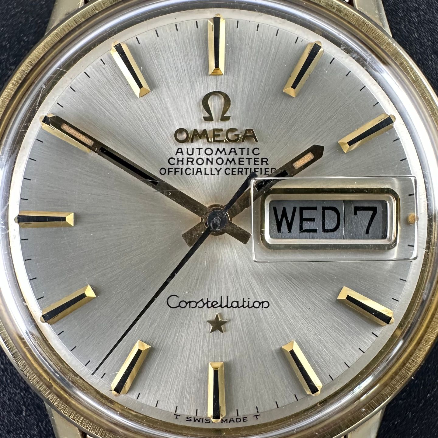 Omega Constellation 168.016 (1969) - White dial 35 mm Gold/Steel case (8/8)