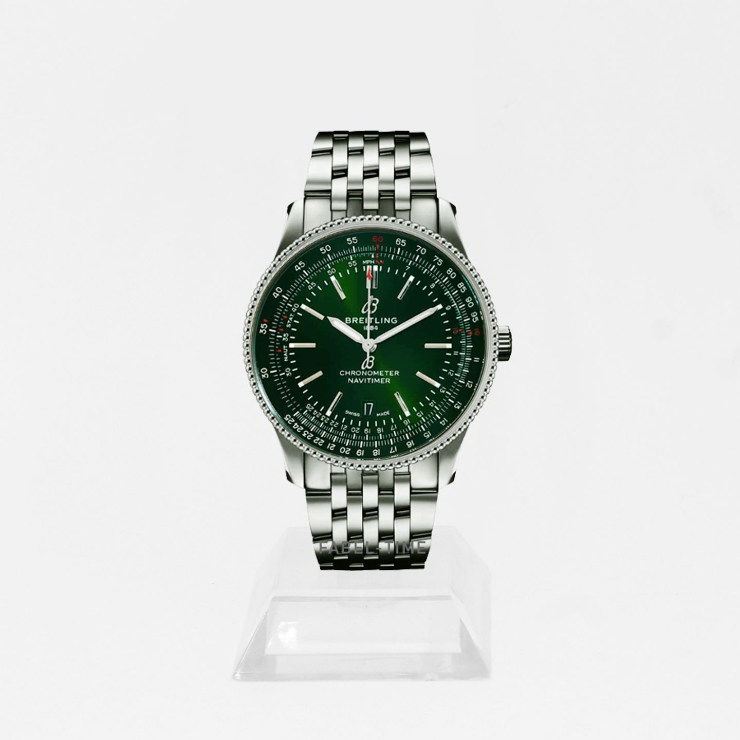 Breitling Navitimer A17326361L1A1 (2024) - Groen wijzerplaat 41mm Staal (1/1)