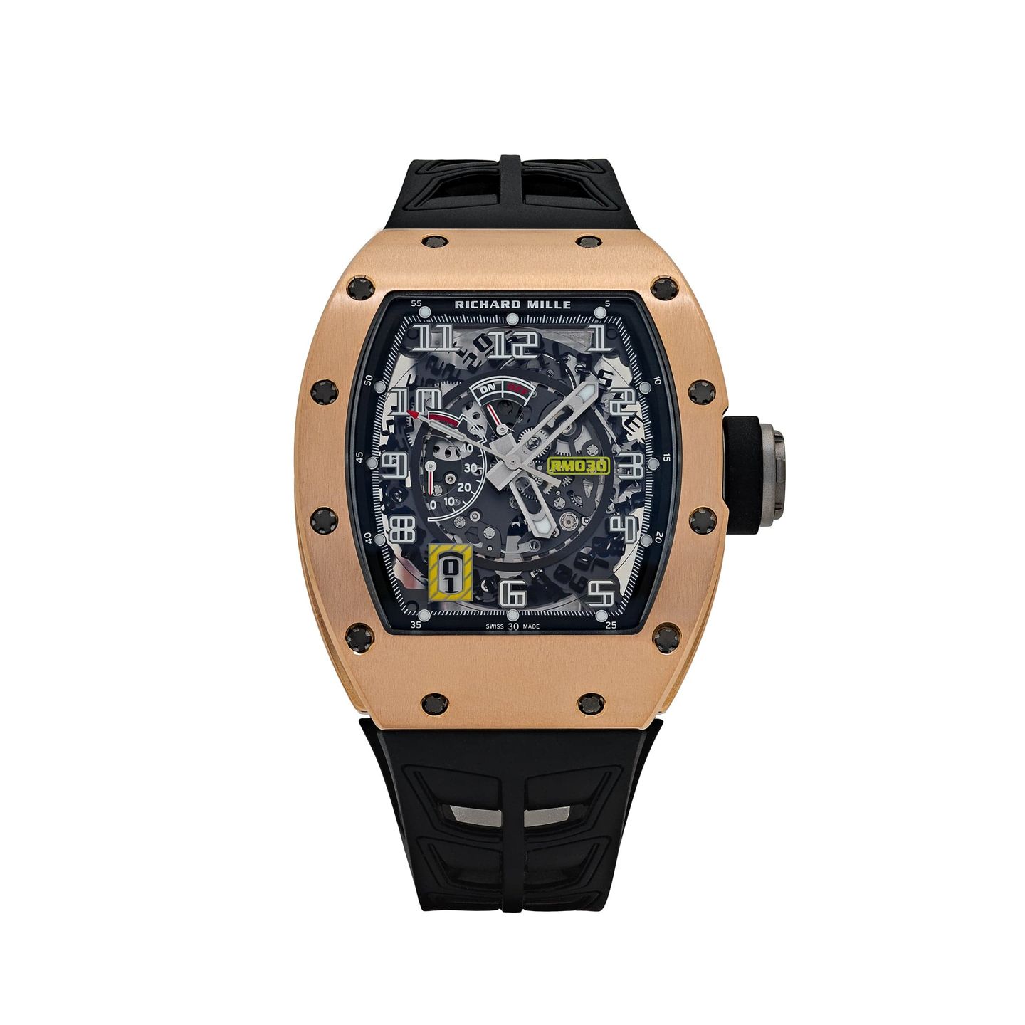 Richard Mille RM 030 RM030 (Onbekend (willekeurig serienummer)) - Transparant wijzerplaat 43mm Titanium (1/1)