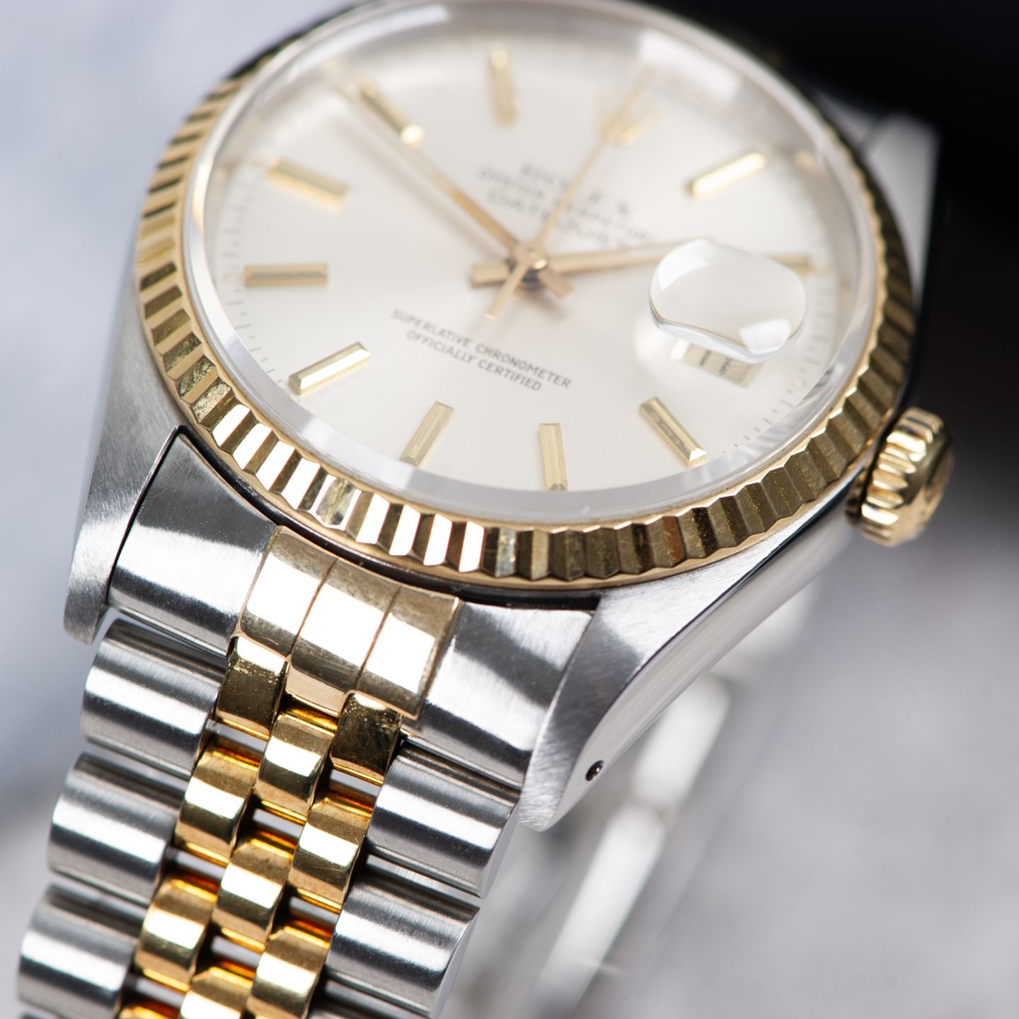 Rolex Datejust 36 16233 (1993) - Silver dial 36 mm Gold/Steel case (5/8)