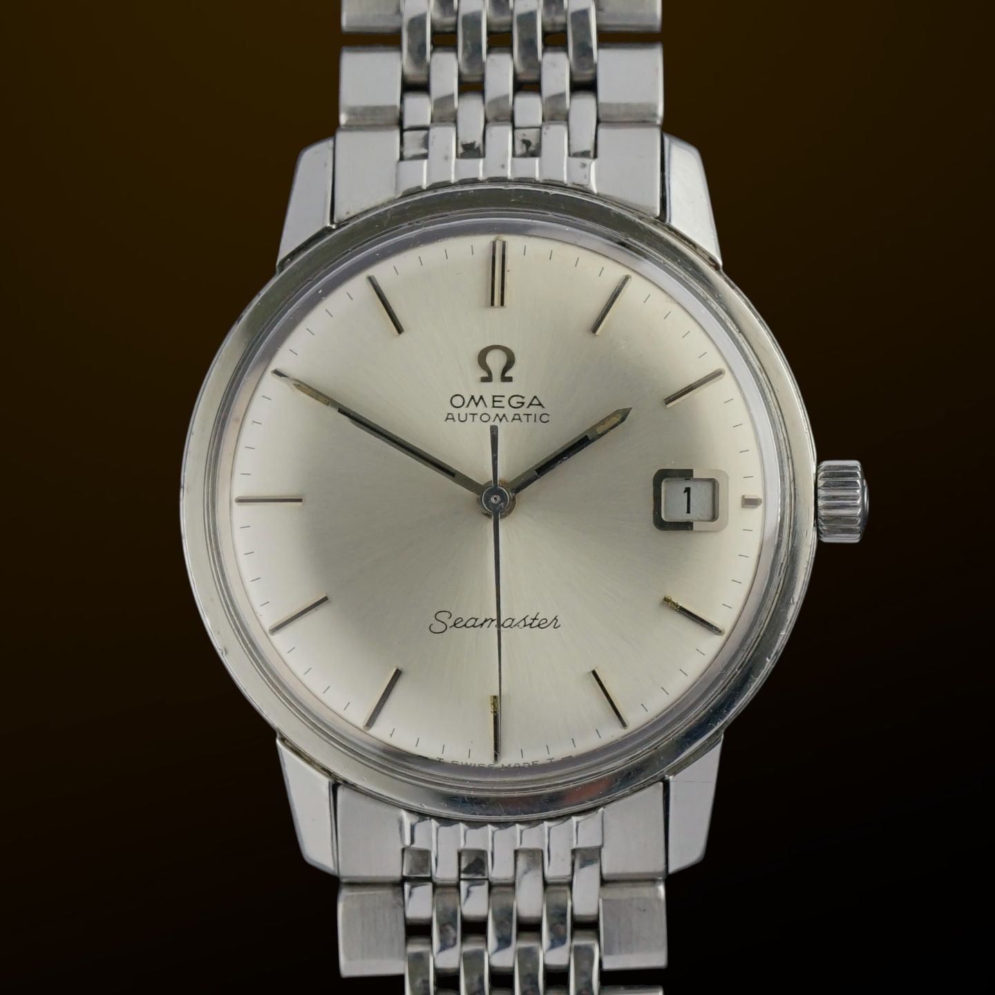 Omega Seamaster 166.037 (1968) - White dial 34 mm Steel case (1/8)