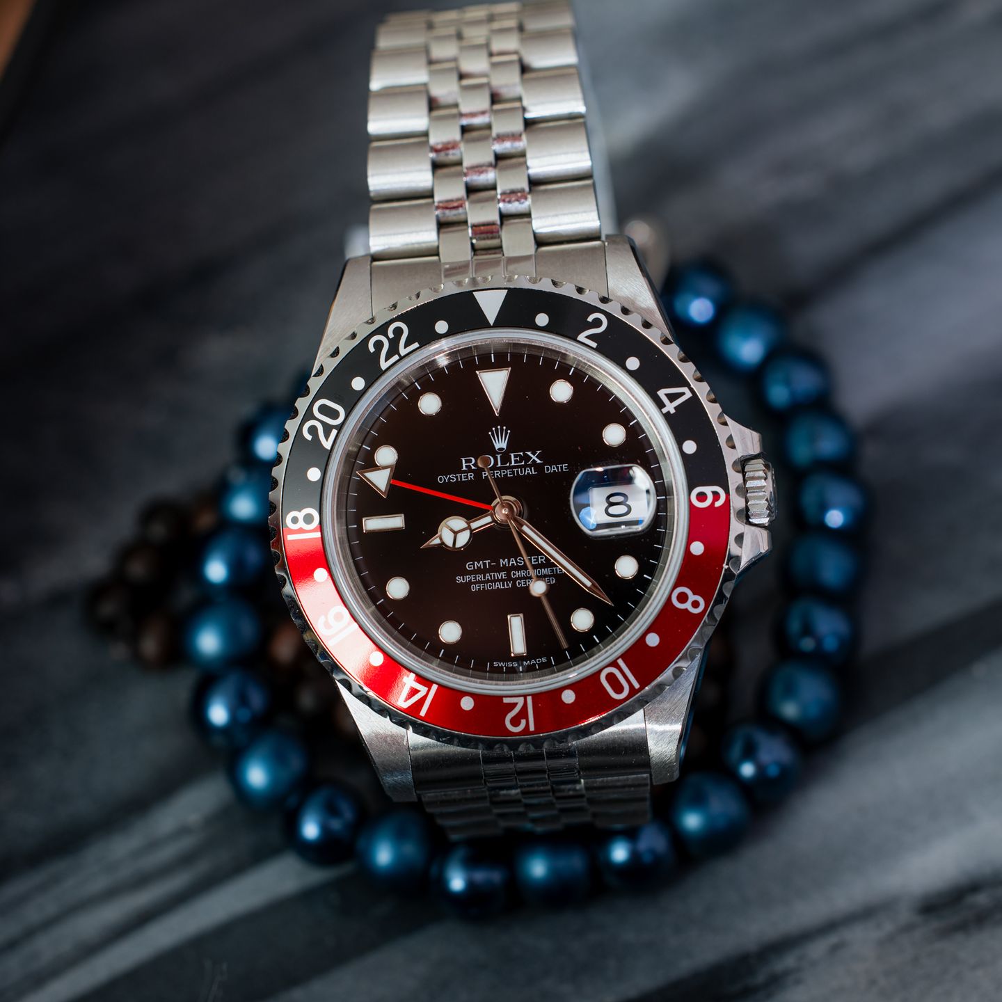 Rolex GMT-Master II 16710 (2007) - Zwart wijzerplaat 40mm Staal (2/8)