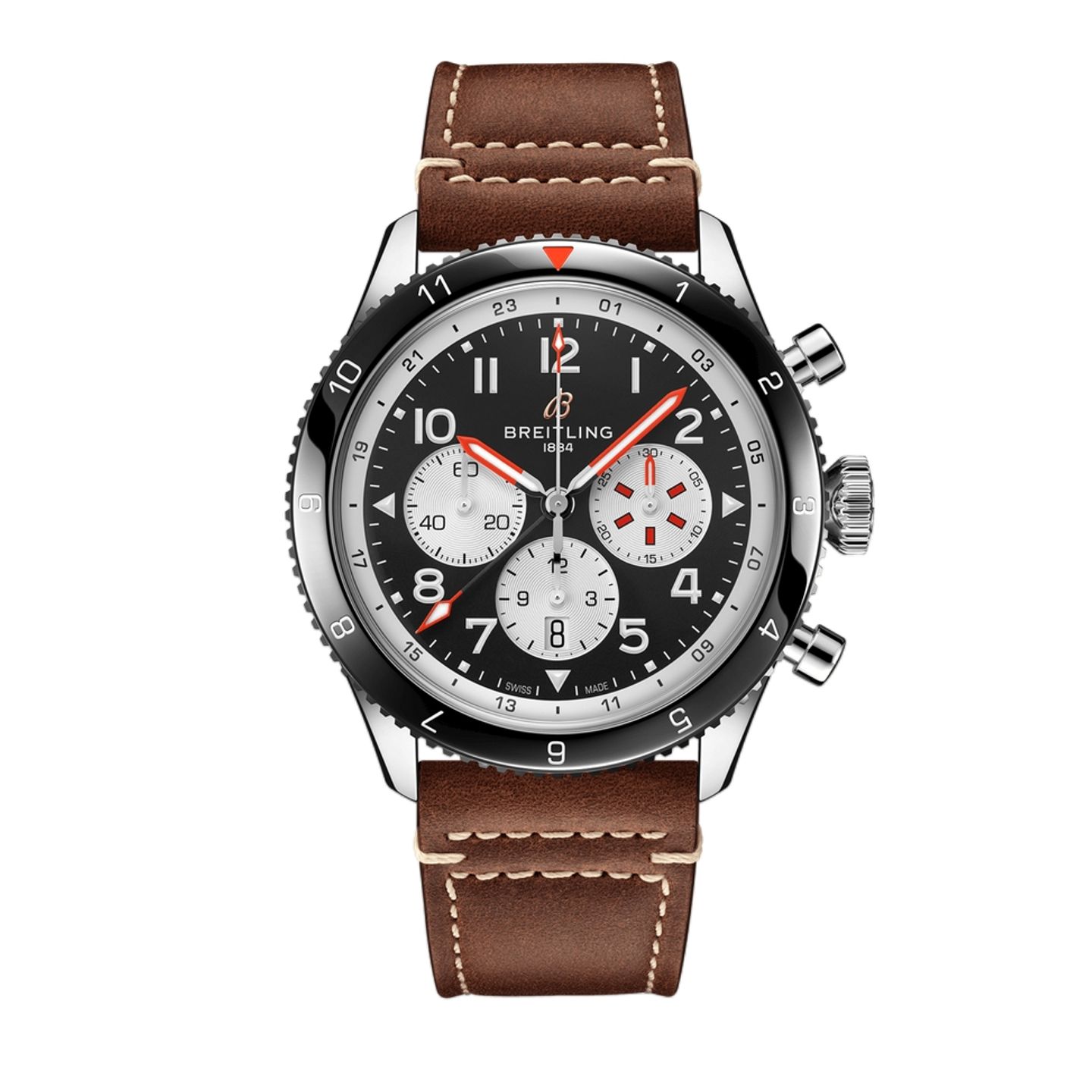 Breitling Super Avi YB04451A1B1X1 (2023) - Zwart wijzerplaat 46mm Staal (1/1)