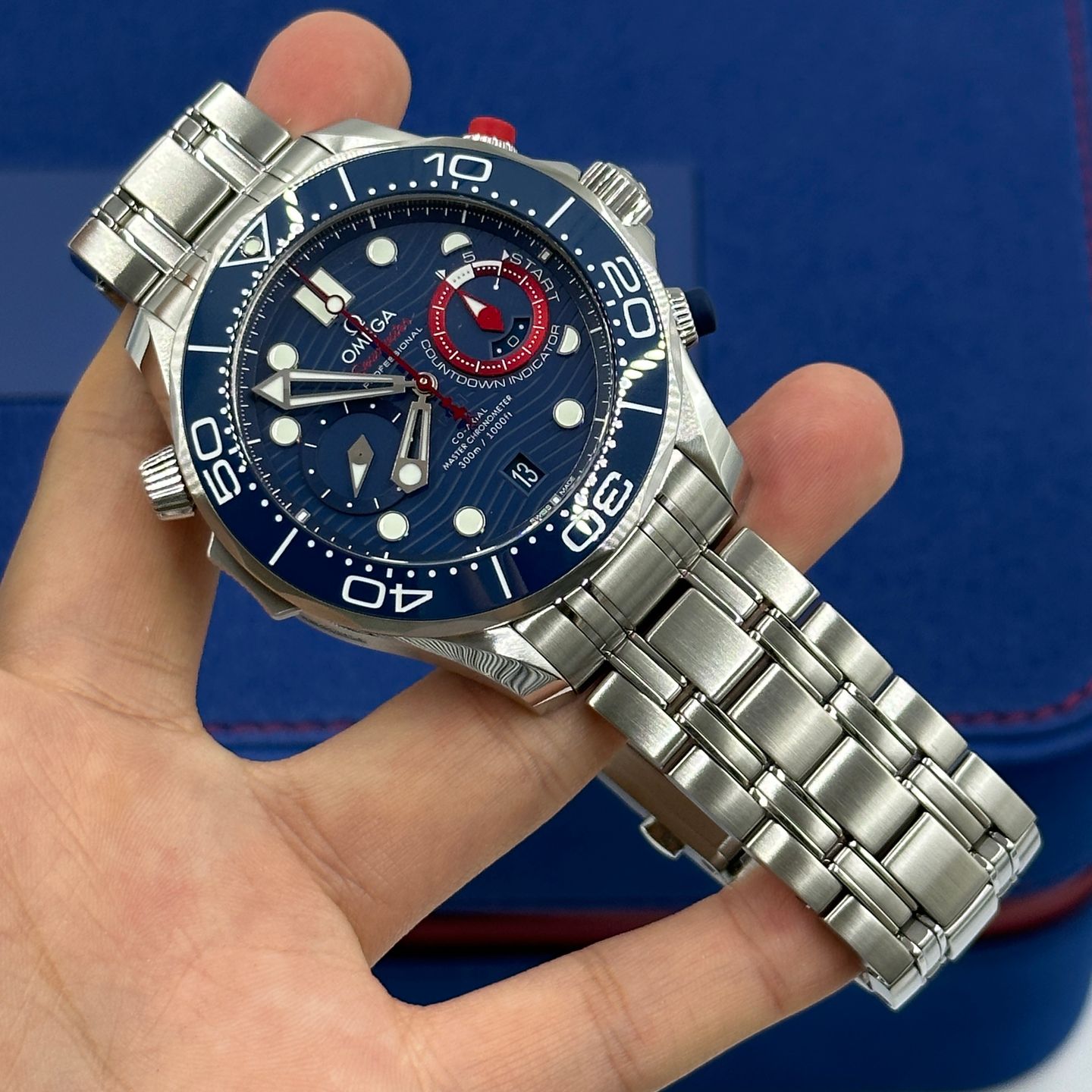 Omega Seamaster Diver 300 M 210.30.44.51.03.002 (2023) - Blauw wijzerplaat 44mm Staal (8/8)