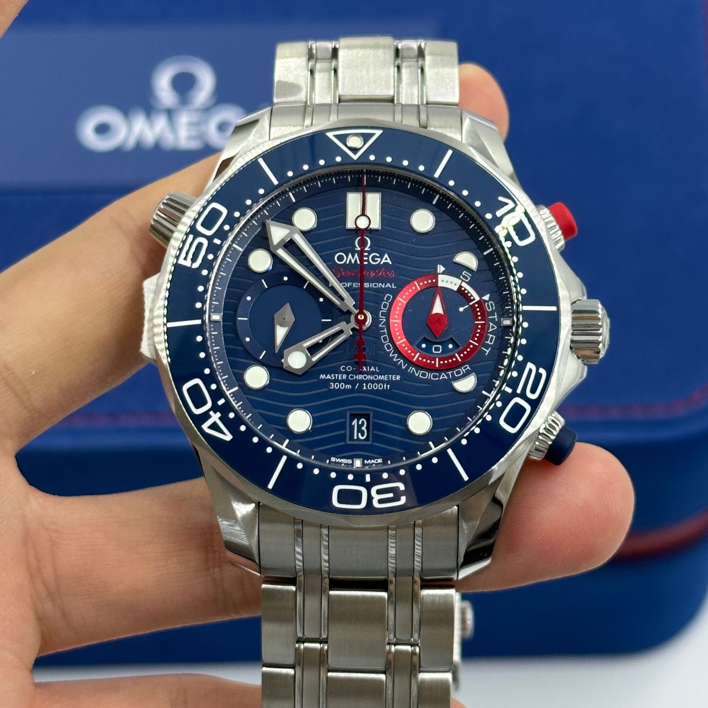 Omega Seamaster Diver 300 M 210.30.44.51.03.002 (2023) - Blauw wijzerplaat 44mm Staal (6/8)