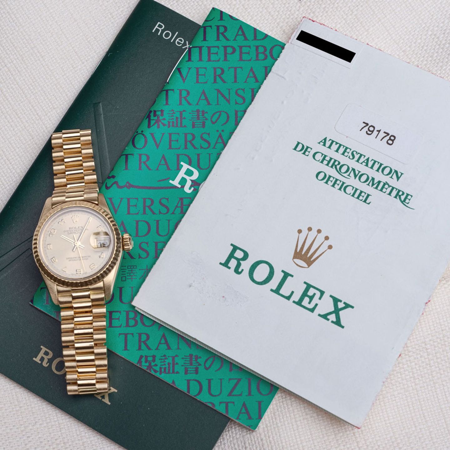 Rolex Lady-Datejust 79178 (2004) - Goud wijzerplaat 26mm Geelgoud (7/7)