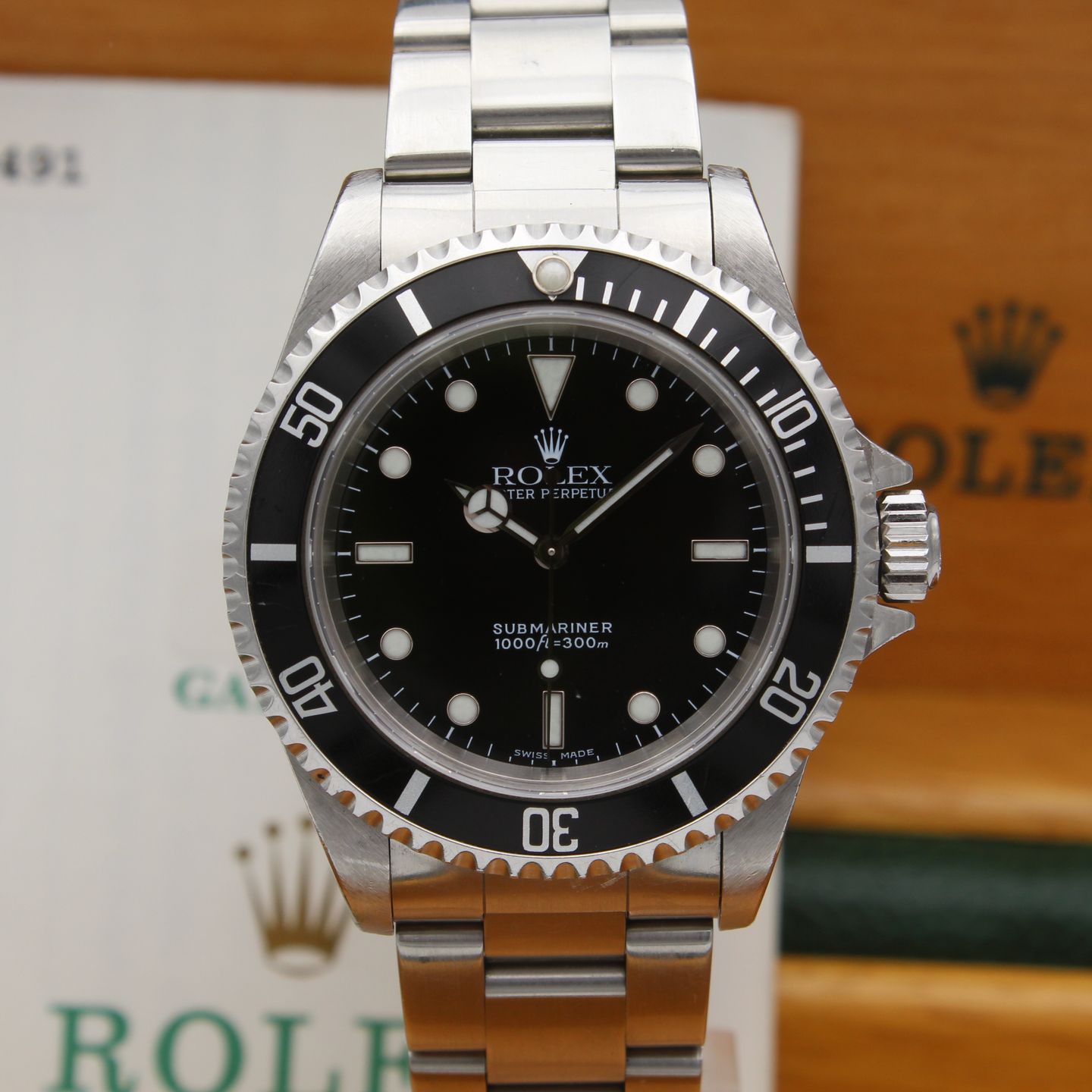 Rolex Submariner No Date 14060 (2000) - Black dial 40 mm Steel case (1/8)