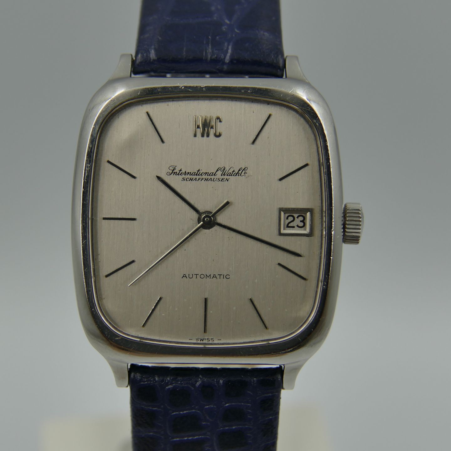 IWC Vintage 70's vintage watch mens IWC Schaffhausen ref. 582.379 automatic cal. 3254 steel - (2/8)