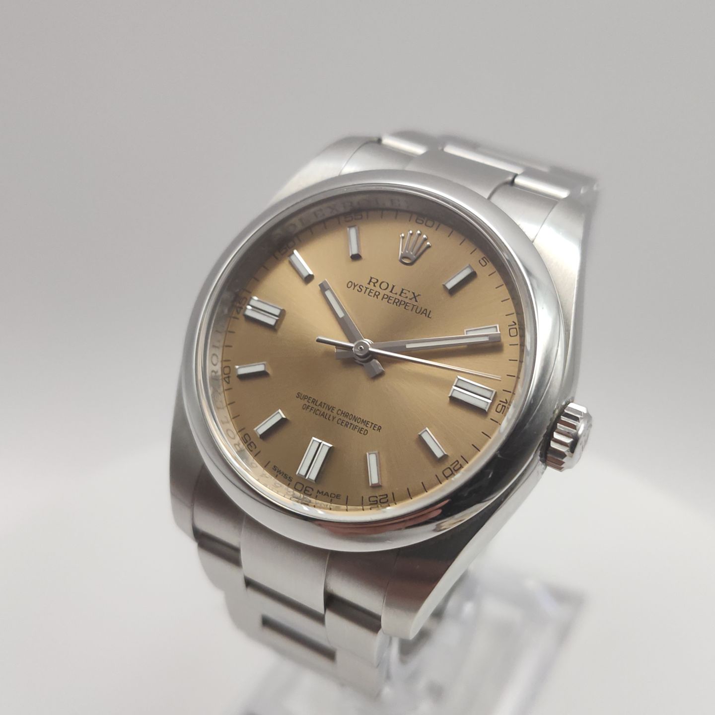 Rolex Oyster Perpetual 36 116000 (2015) - Bronze dial 36 mm Steel case (1/8)