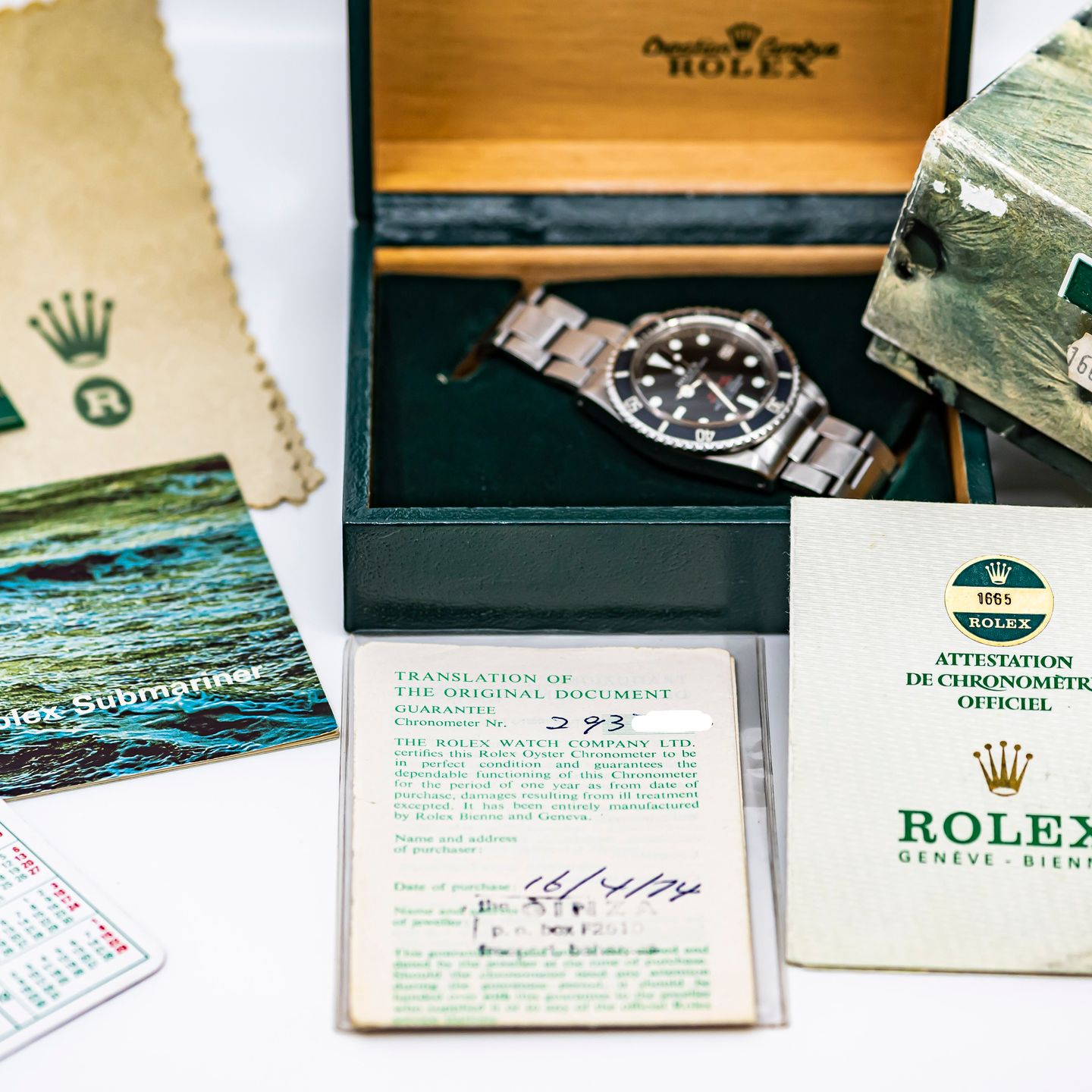 Rolex Sea-Dweller 1665 (1971) - Black dial 40 mm Steel case (5/8)